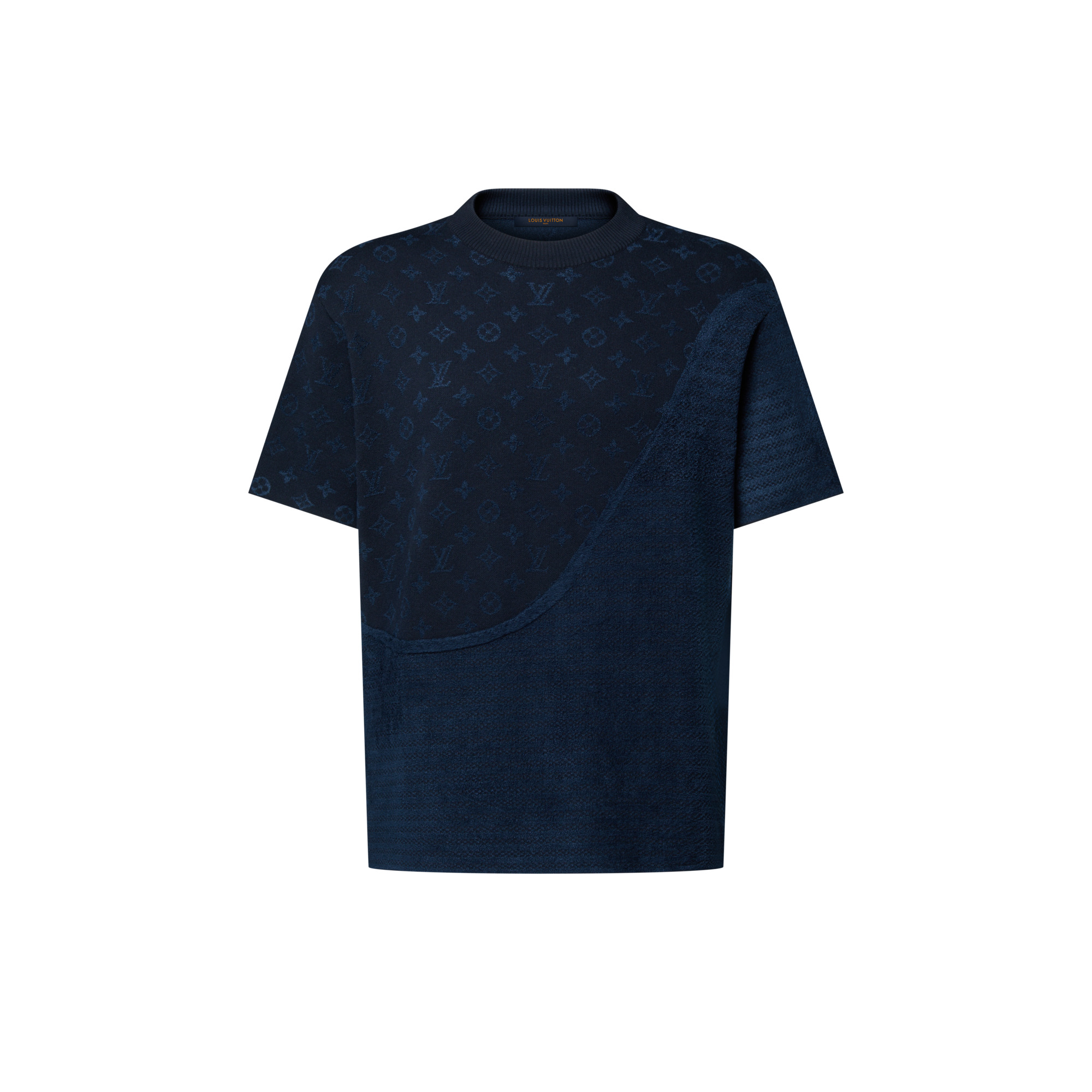 Graphic Jacquard Short-Sleeved Crewneck - 1