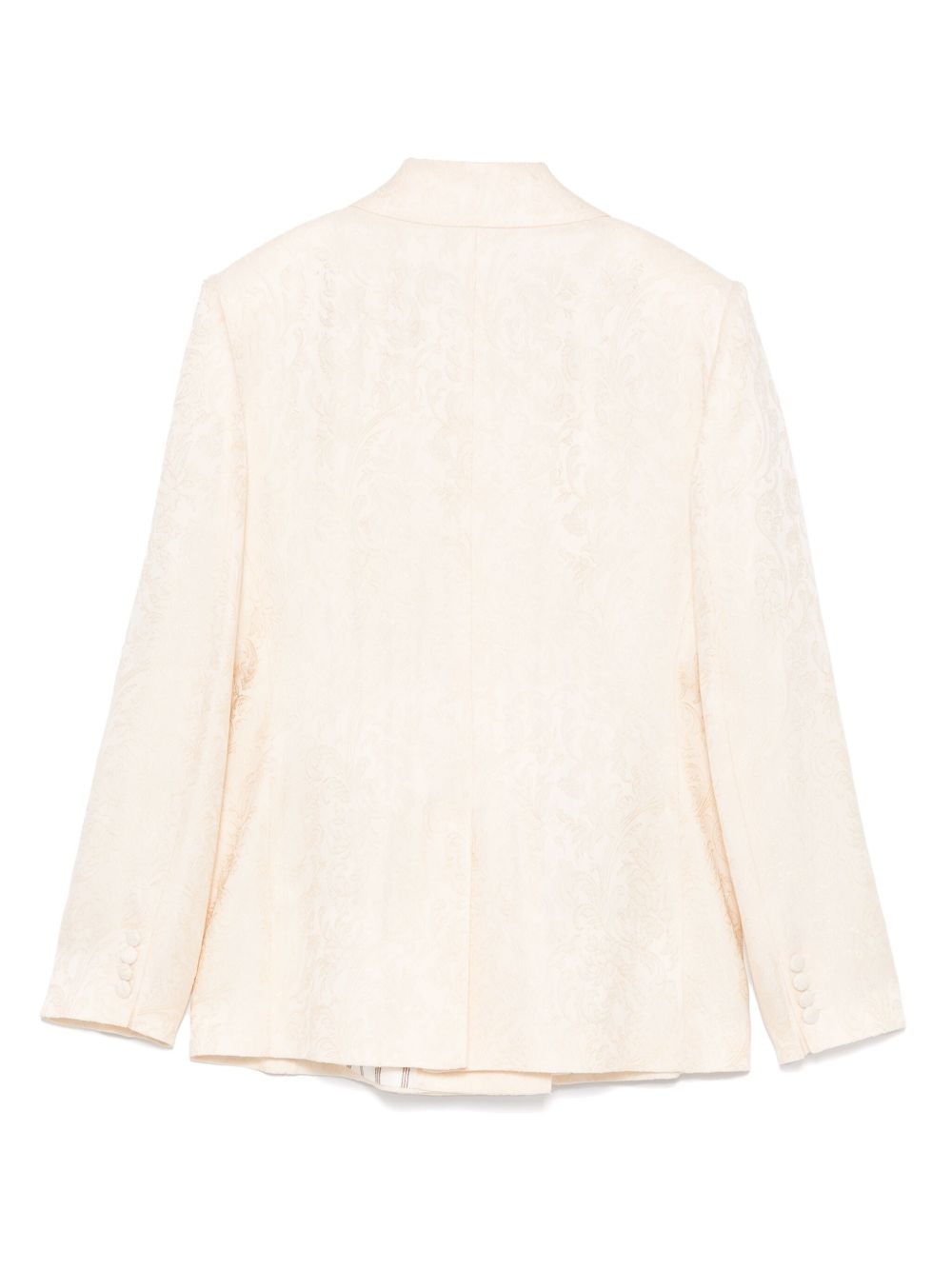 floral-jacquard blazer - 2