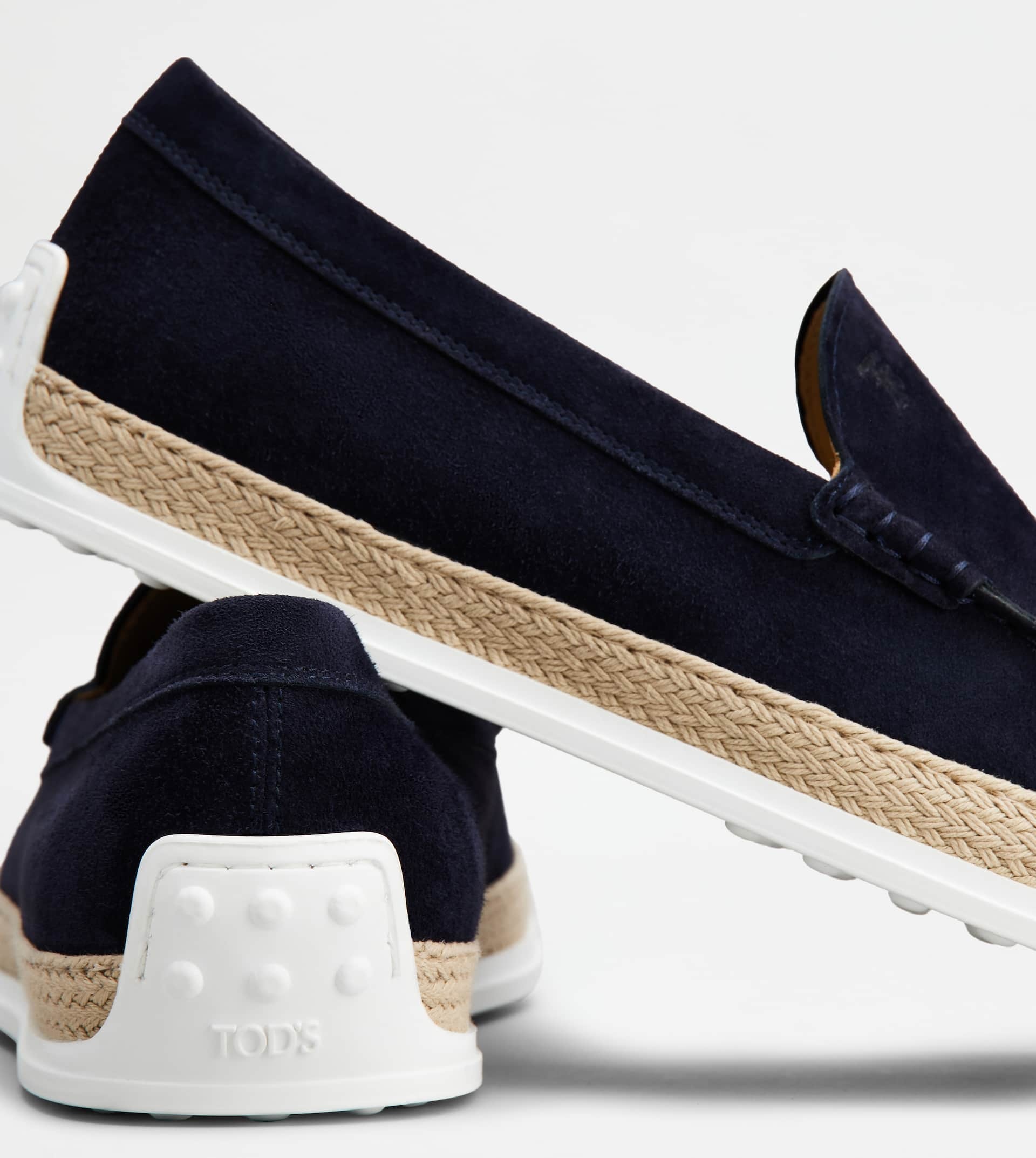 SLIP-ONS IN SUEDE - BLUE - 5