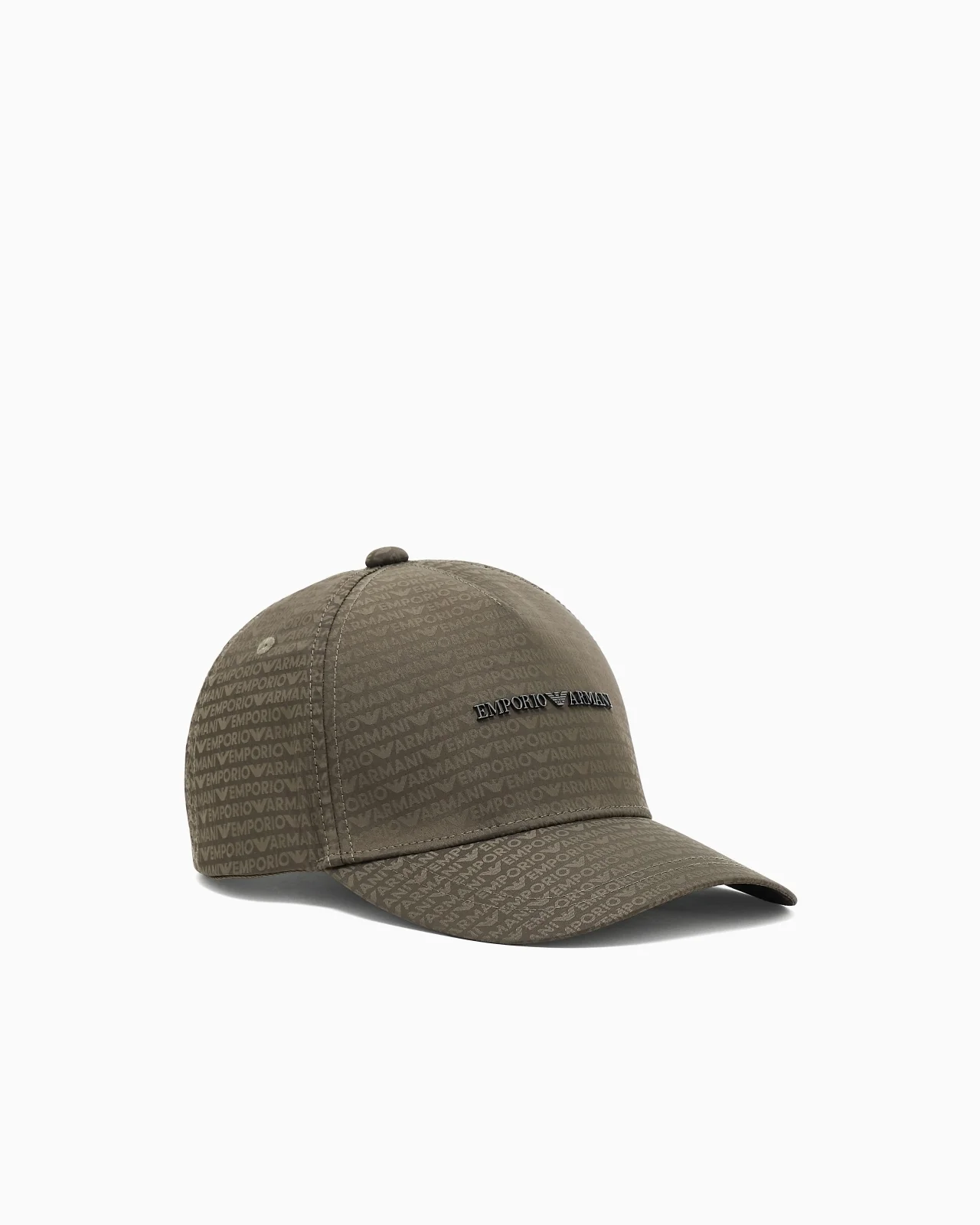 JACQUARD NYLON BASEBALL CAP WITH ALL-OVER LOGO LETTERING - 1