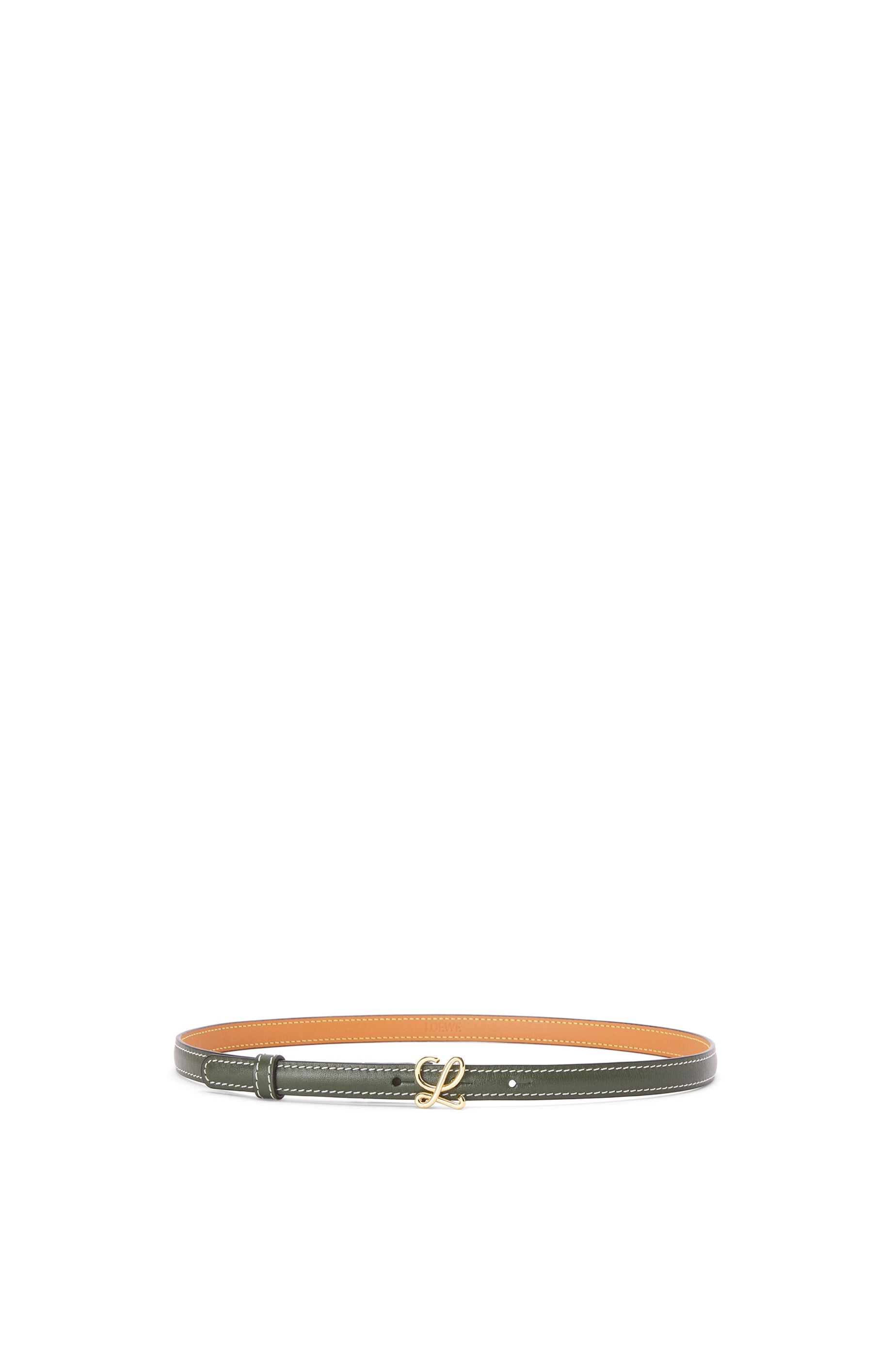 L buckle belt in smooth calfskin - 1