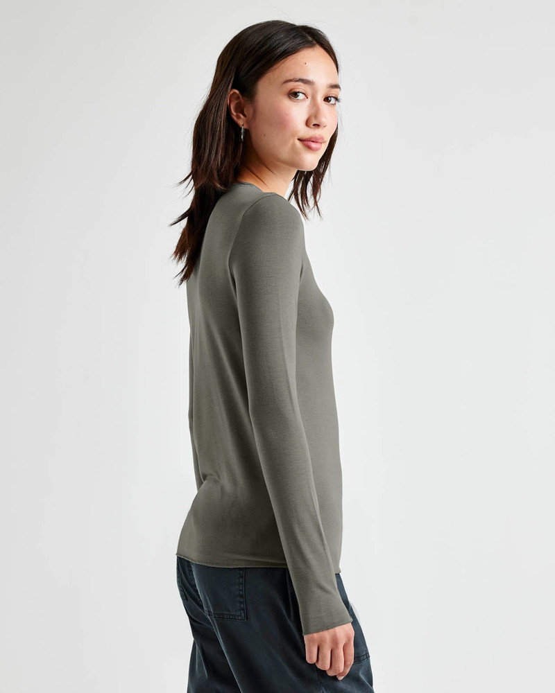 Splendid Bamboo Blend Long Sleeve Tee outlook