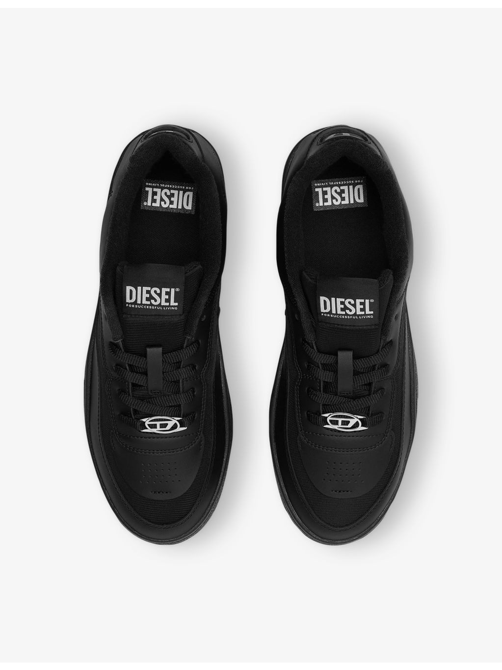 Oval Skate Leather And Fabric Low-Top Trainers - 2