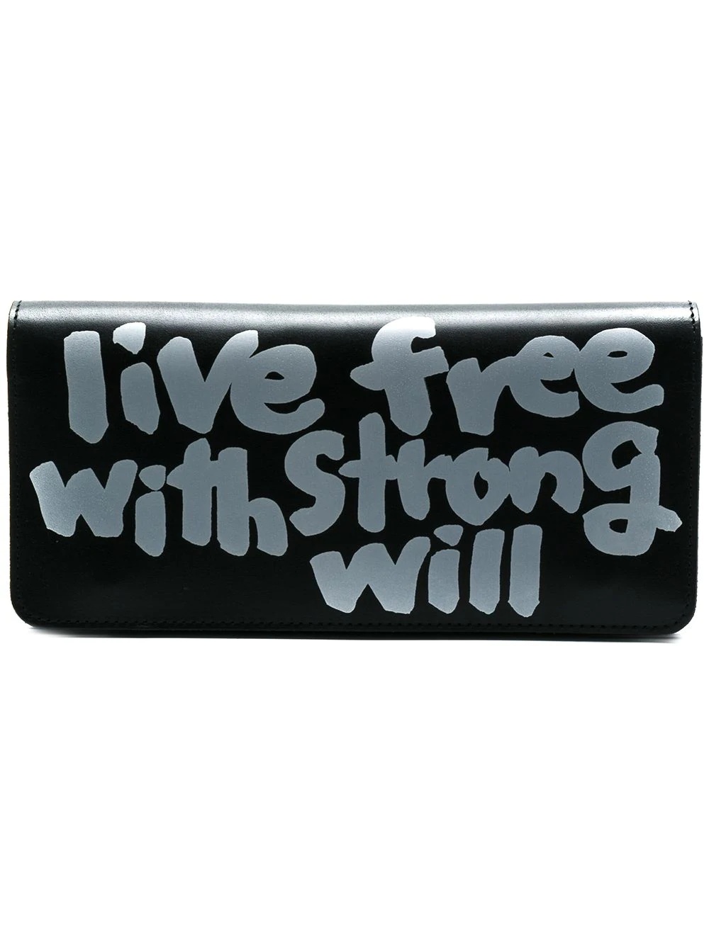 slogan print wallet - 1