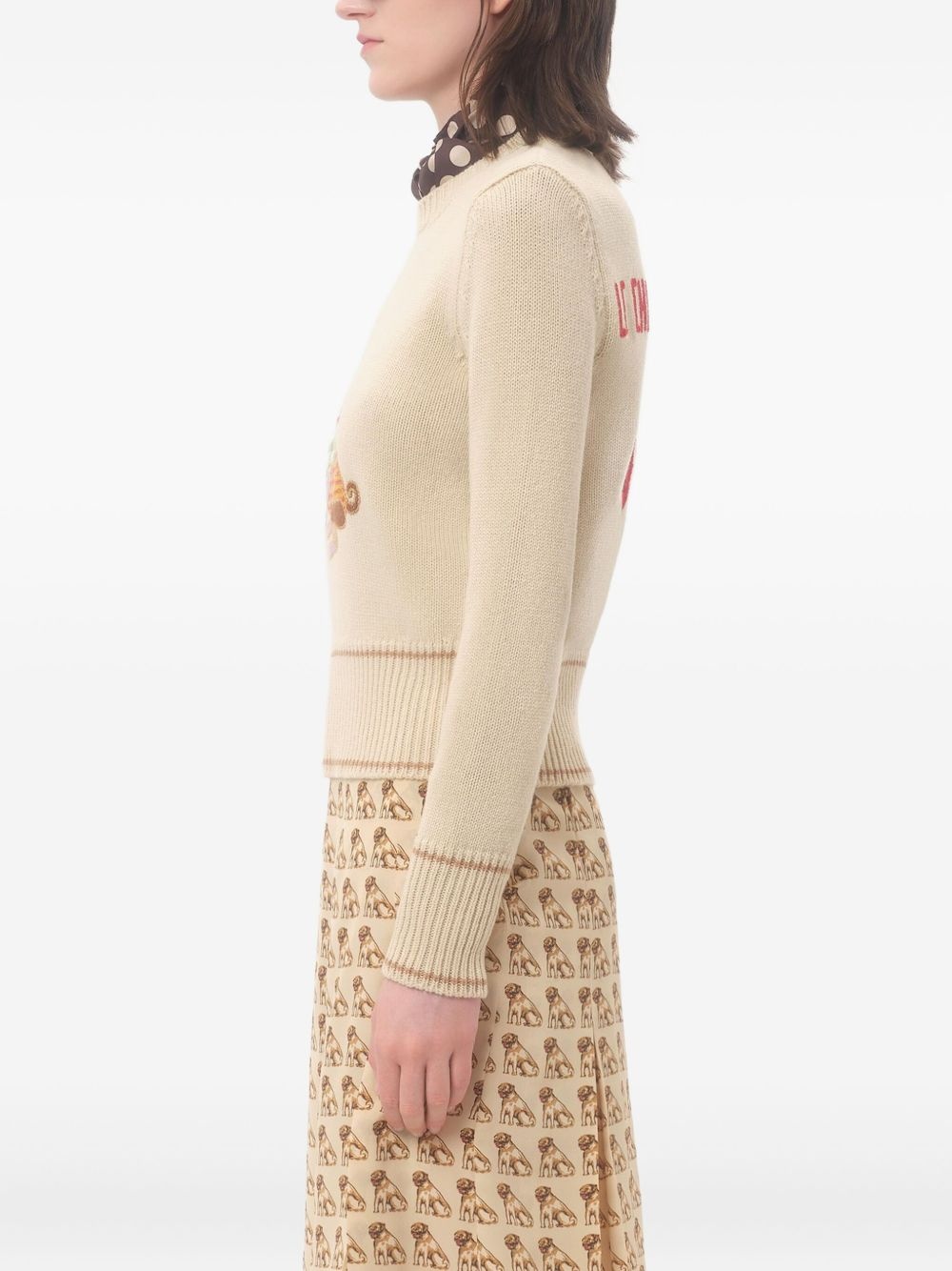 embroidered sweater - 4