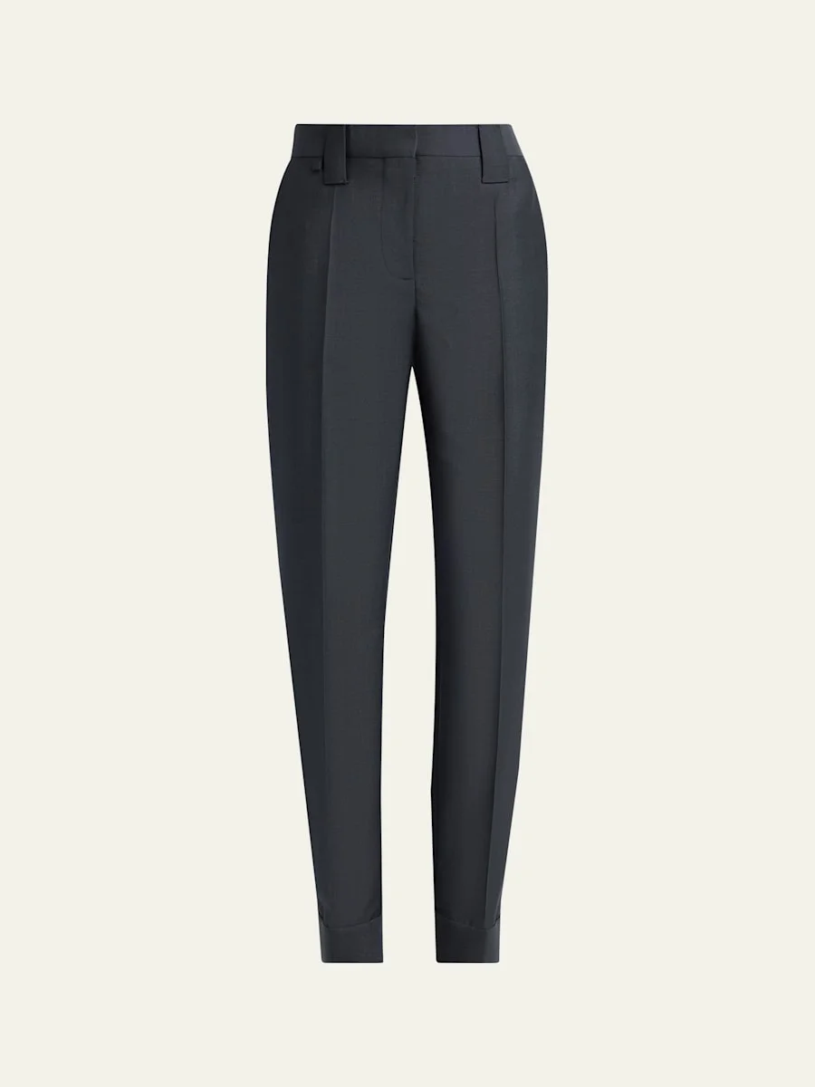 Tapered Formal Wool Pants - 1