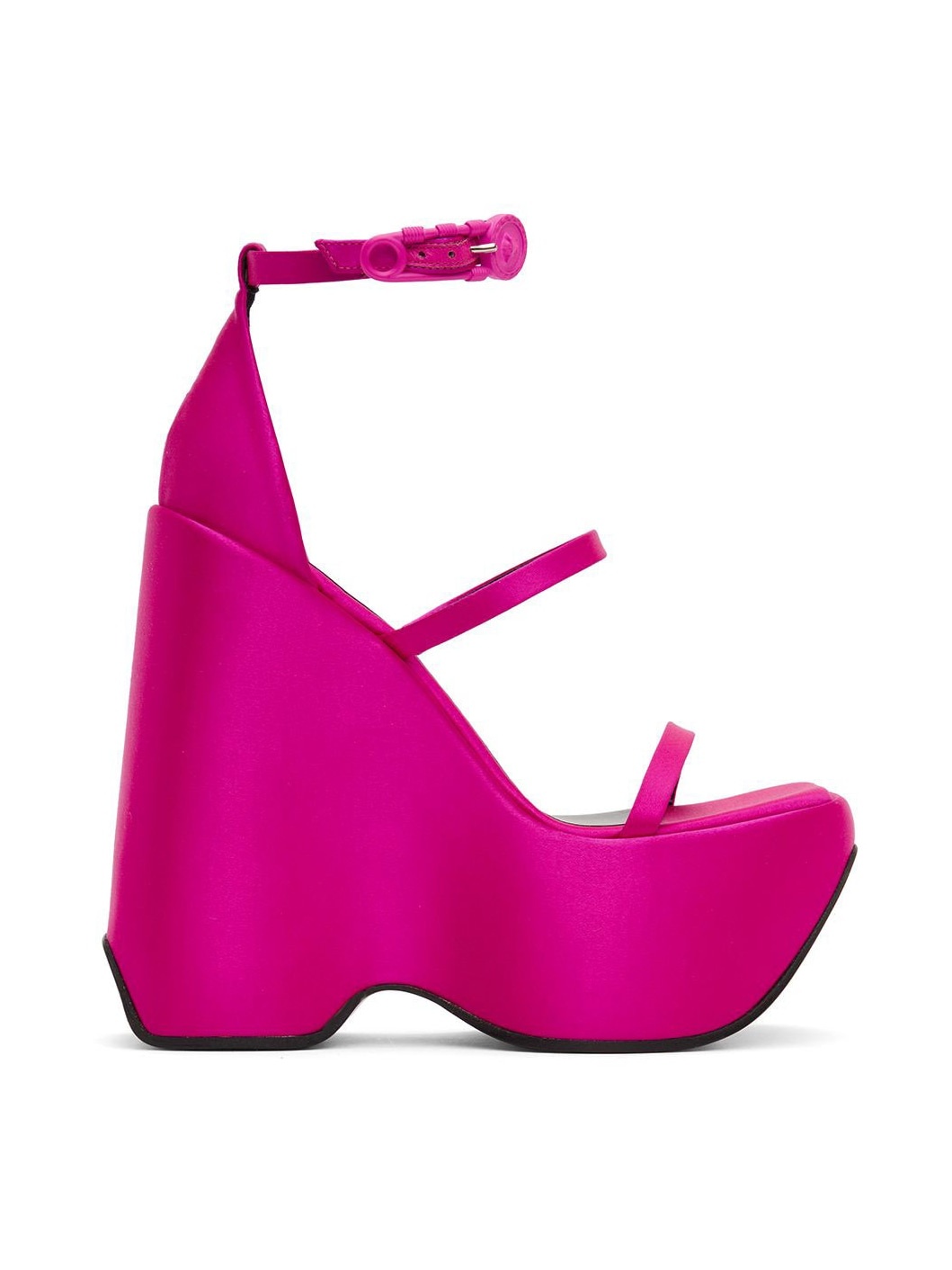Pink Triplatform Heeled Sandals - 1