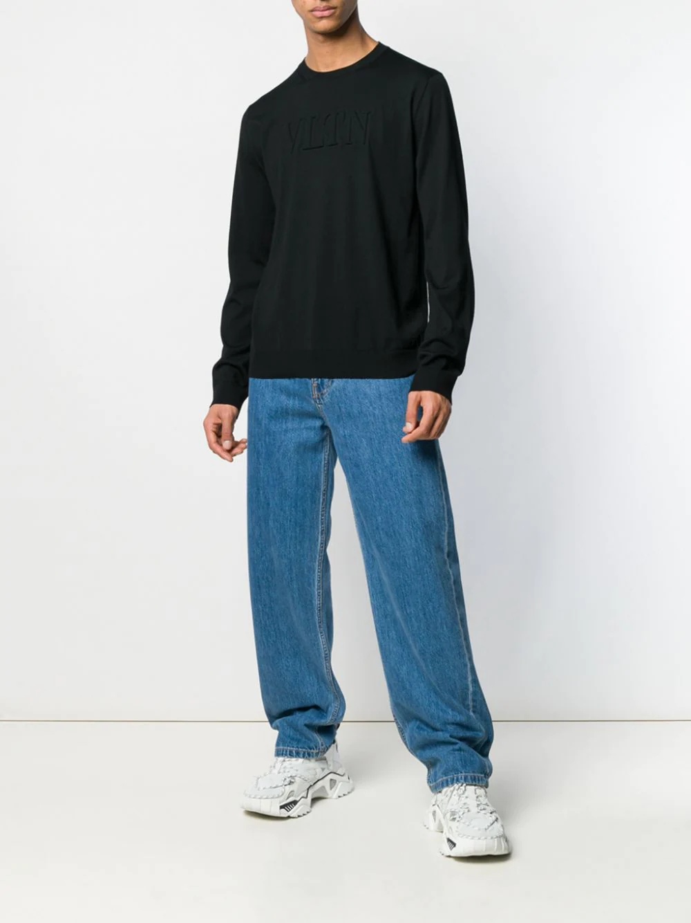 VLTN logo embossed sweatshirt - 2