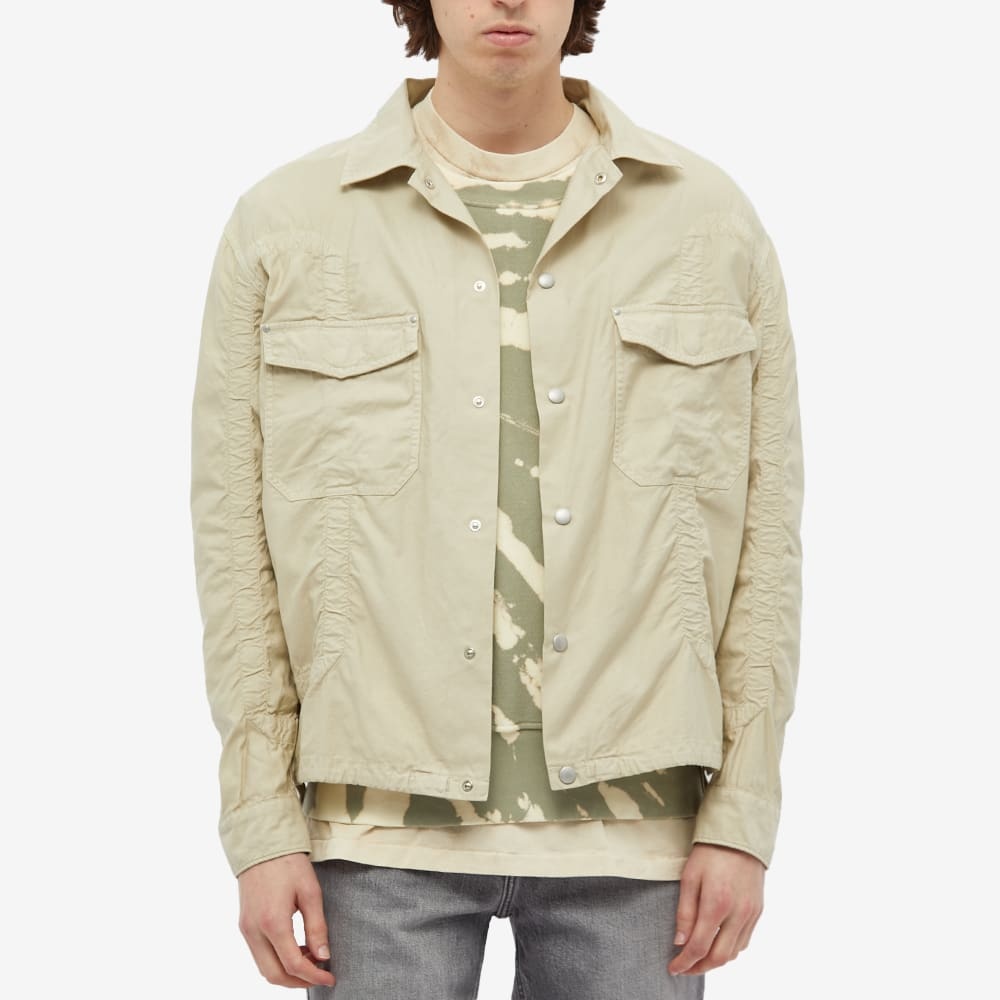 John Elliott Cotton Poplin Frame Snap Overshirt - 4