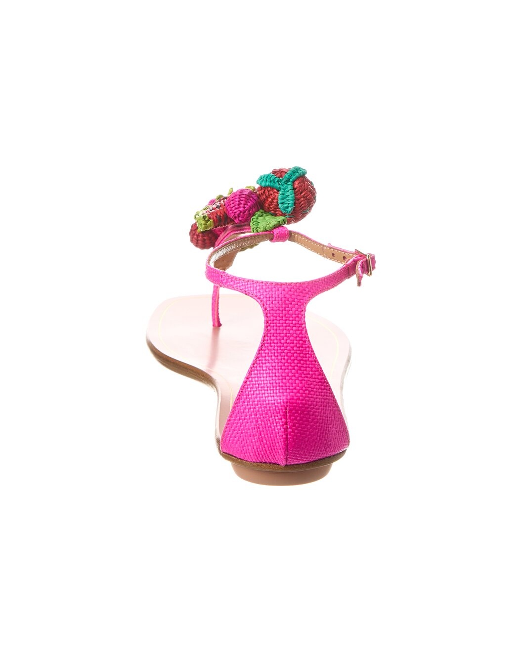 Aquazzura Strawberry Punch Raffia Sandal - 3