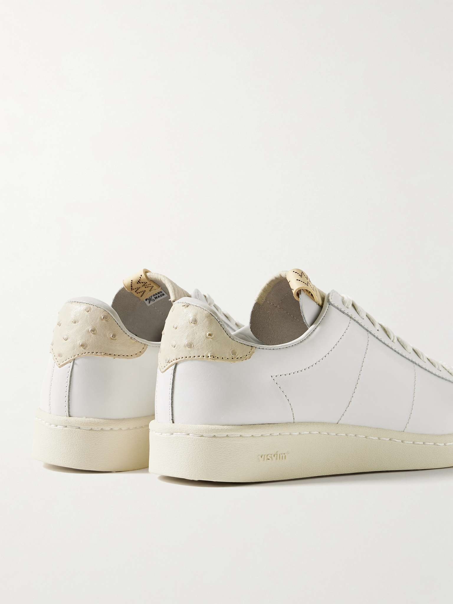 Corda-Folk Ostrich-Effect and Smooth Leather Sneakers - 5