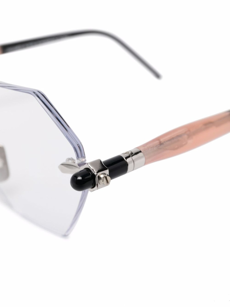 hexagonal-frame sunglasses 3