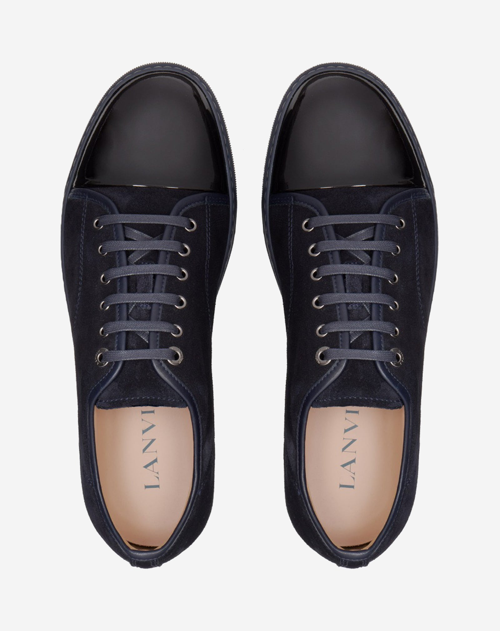 DBB1 SUEDE AND PATENT LEATHER SNEAKERS - 4