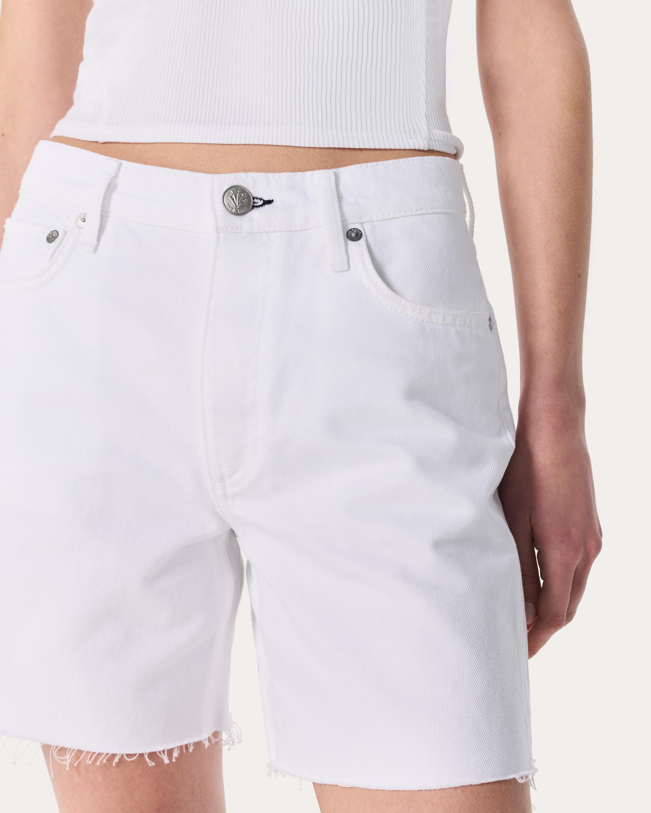 Kaia Denim Shorts
Lightweight Rigid in White - 4