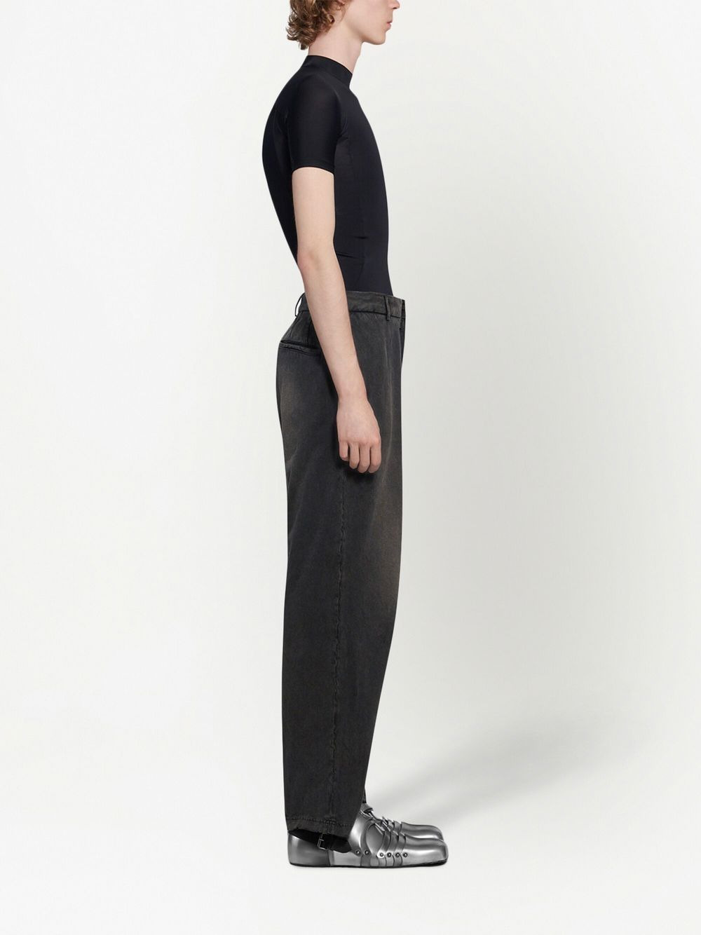 straight-leg cut trousers - 3