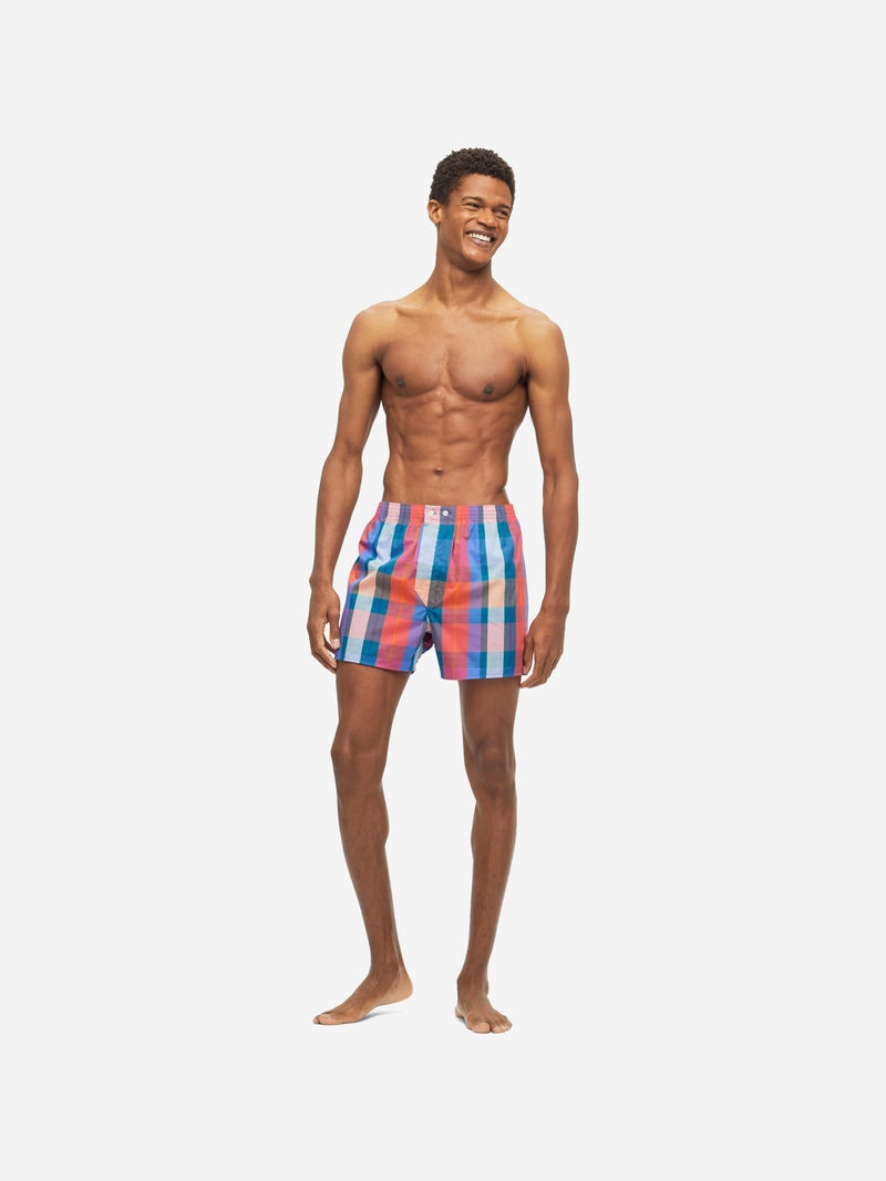 Derek Rose Men's Classic Fit Boxers Barker 33 Cotton Multi outlook