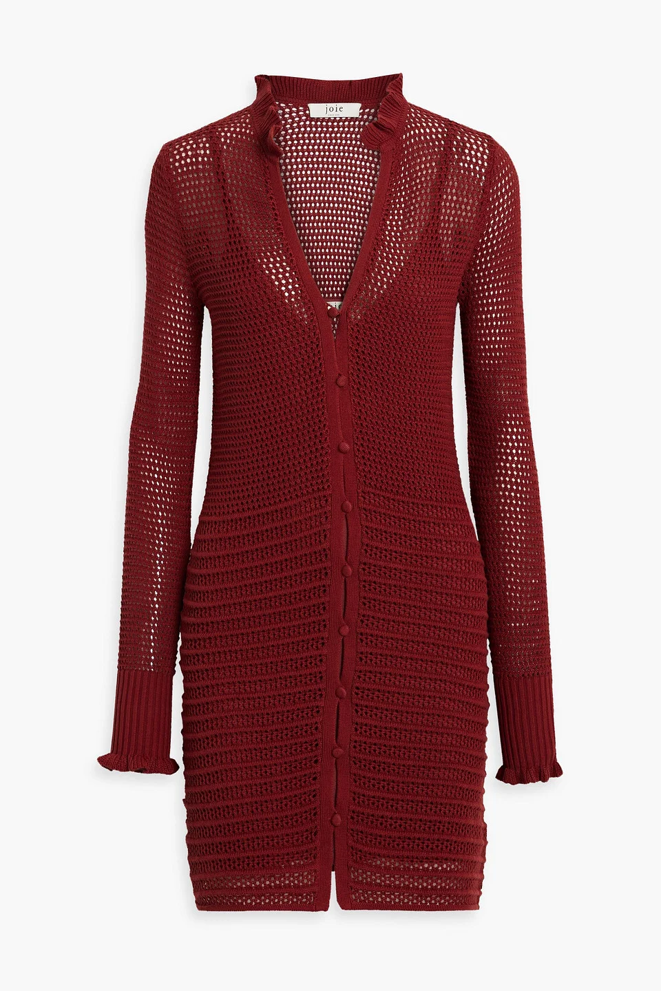 Torrens open-knit cotton mini dress - 1