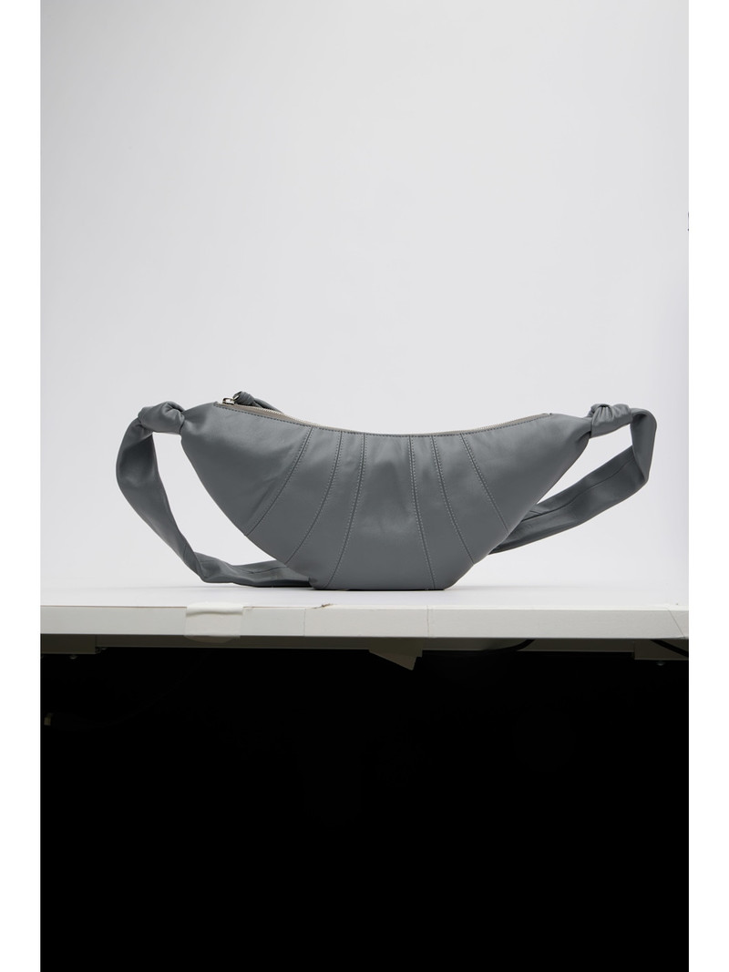 Gray Medium Croissant Bag 4