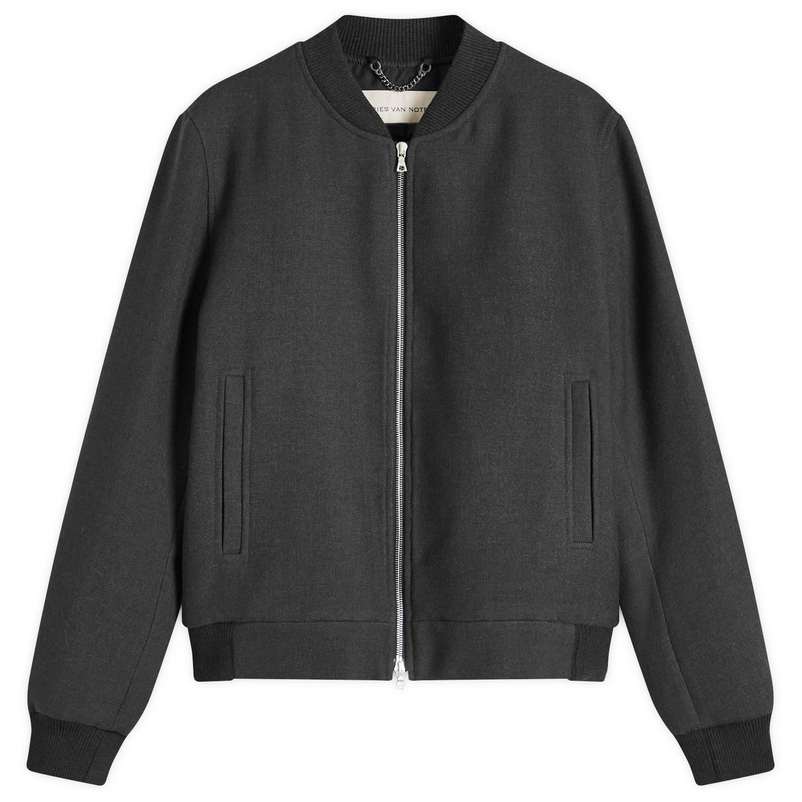 ジャケット・アウター Dries Van Noten Vanny Wool Bomber Jacket Gray Wool Bomber Jacket by Dries Van Noten on Sale