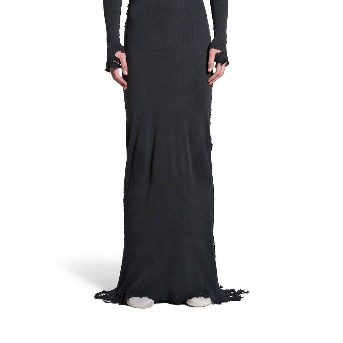 Women's Lingerie Maxi Dress in Black - 6