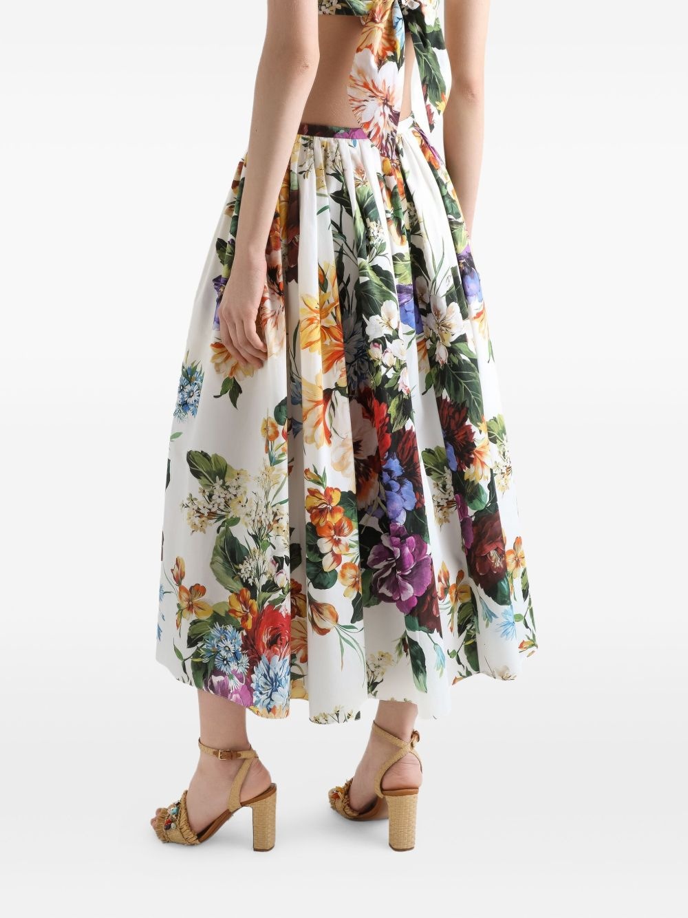 cotton midi skirt - 5