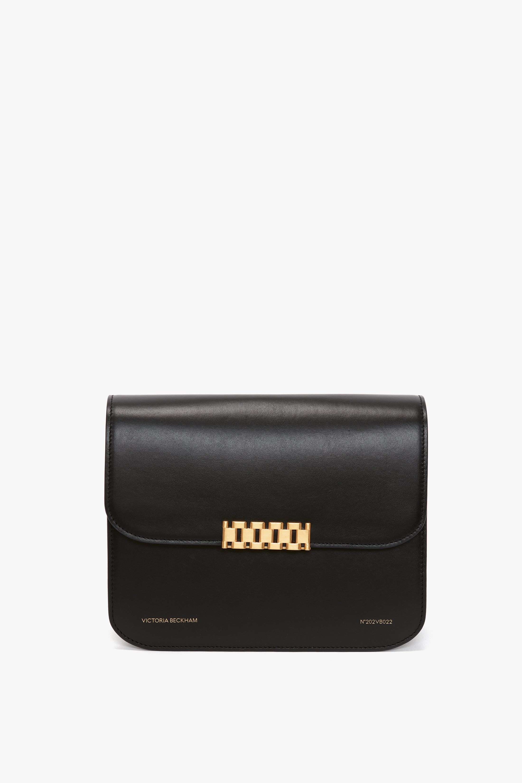 Chain Shoulder Bag In Black Leather - 5