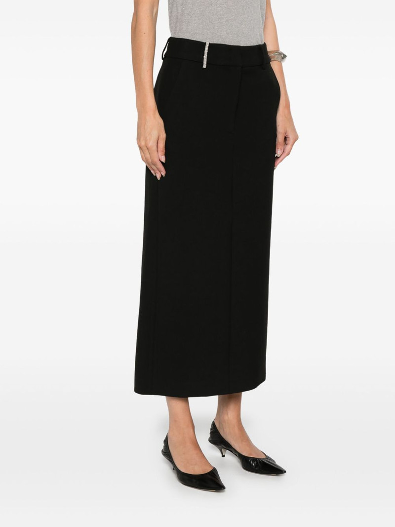 straight-cut midi skirt 3