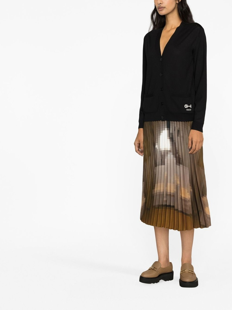 GUCCI wool button-up cardigan outlook