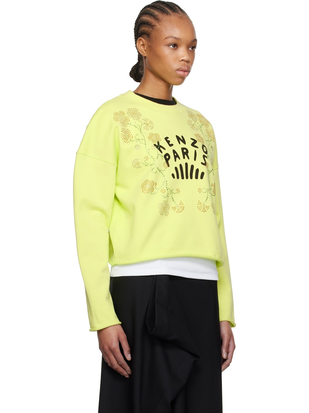 Green  Paris 'KENZO Jungle Flower' Sweatshirt - 2
