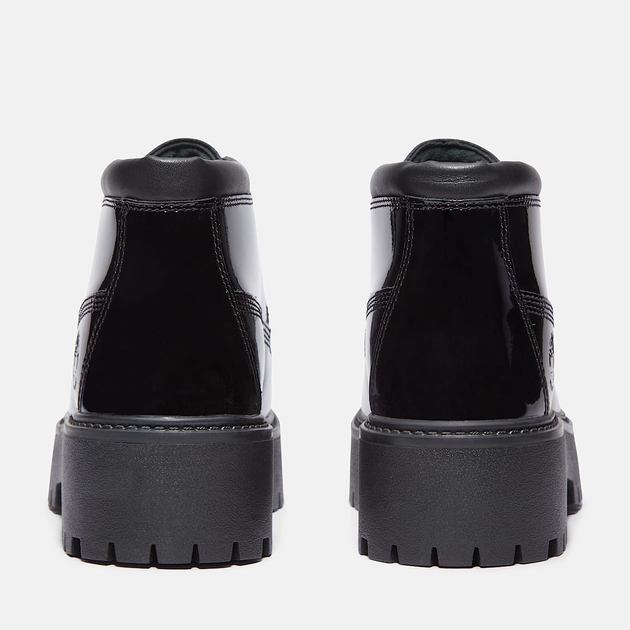 Women's Patent Leather Stone Street Platform Chukka - 5