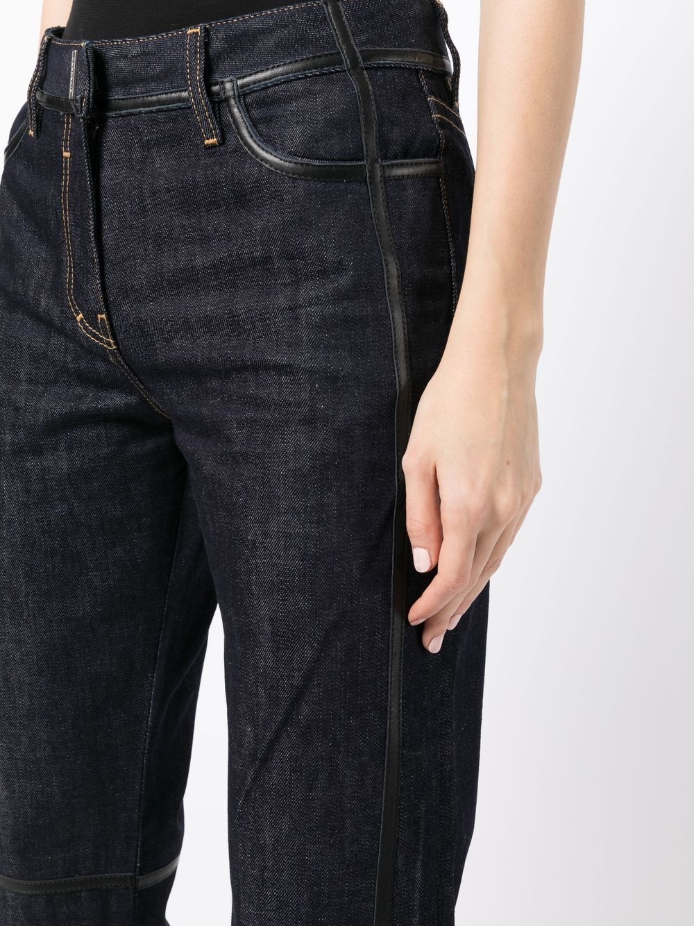 low-rise flared jeans - 5