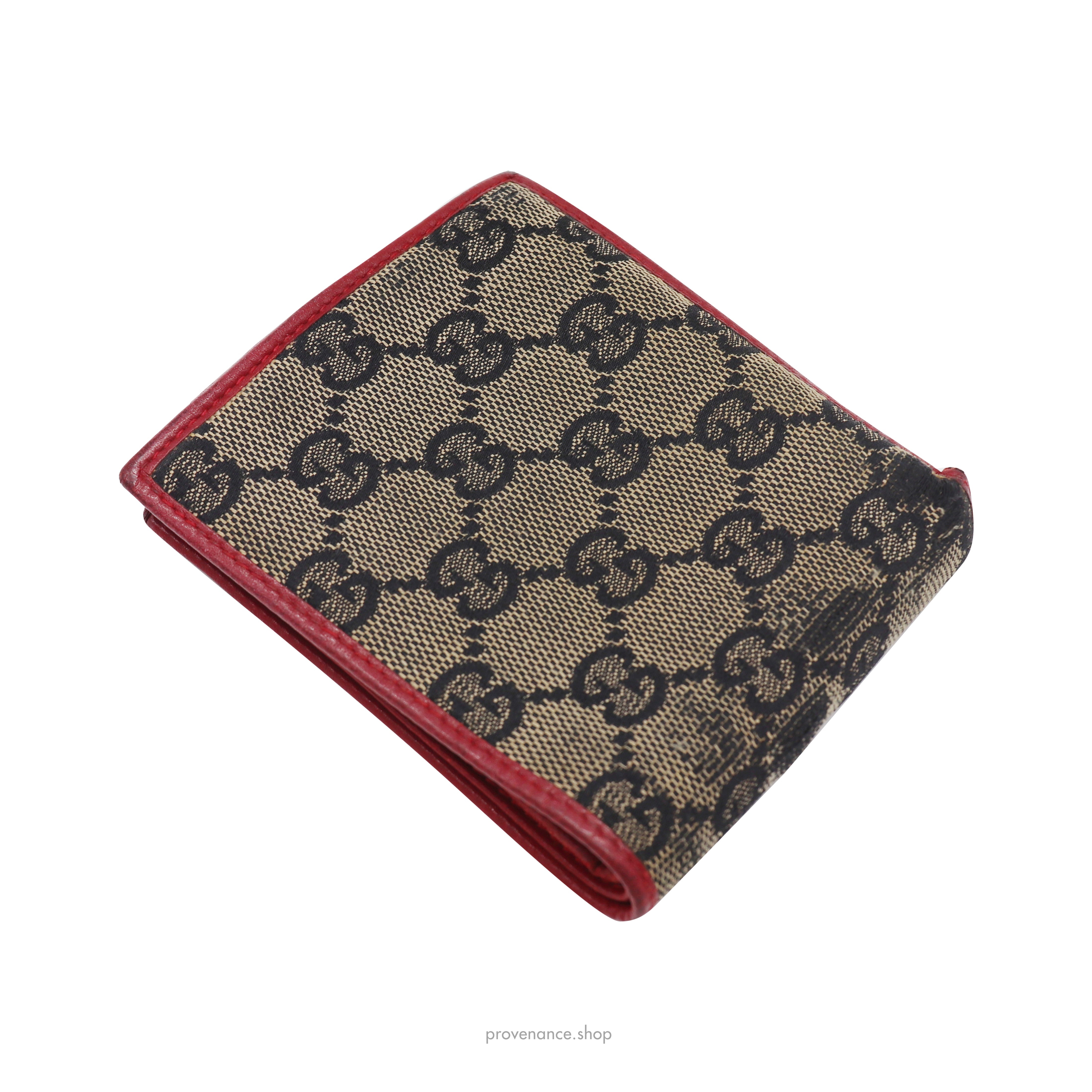 Gucci GG Canvas Bifold Wallet - Red - 4