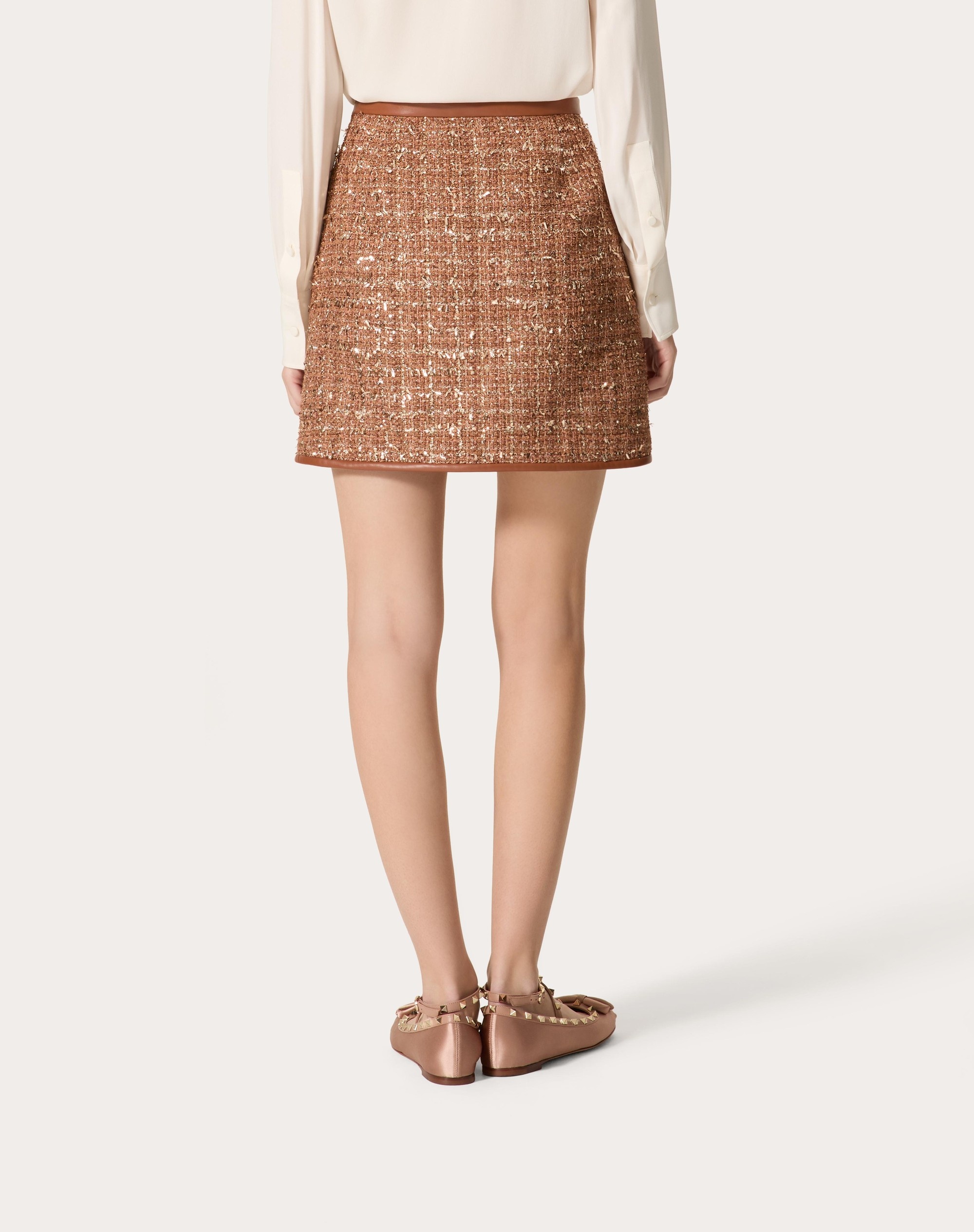 GLAZE TWEED LIGHT MINISKIRT - 4