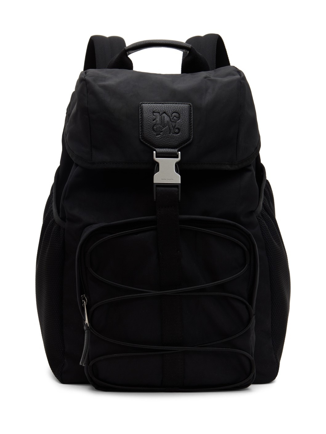 Black Buckle Monogram Backpack - 1