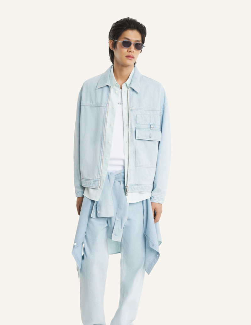 Maison Kitsuné ZIPPED DENIM JACKET outlook