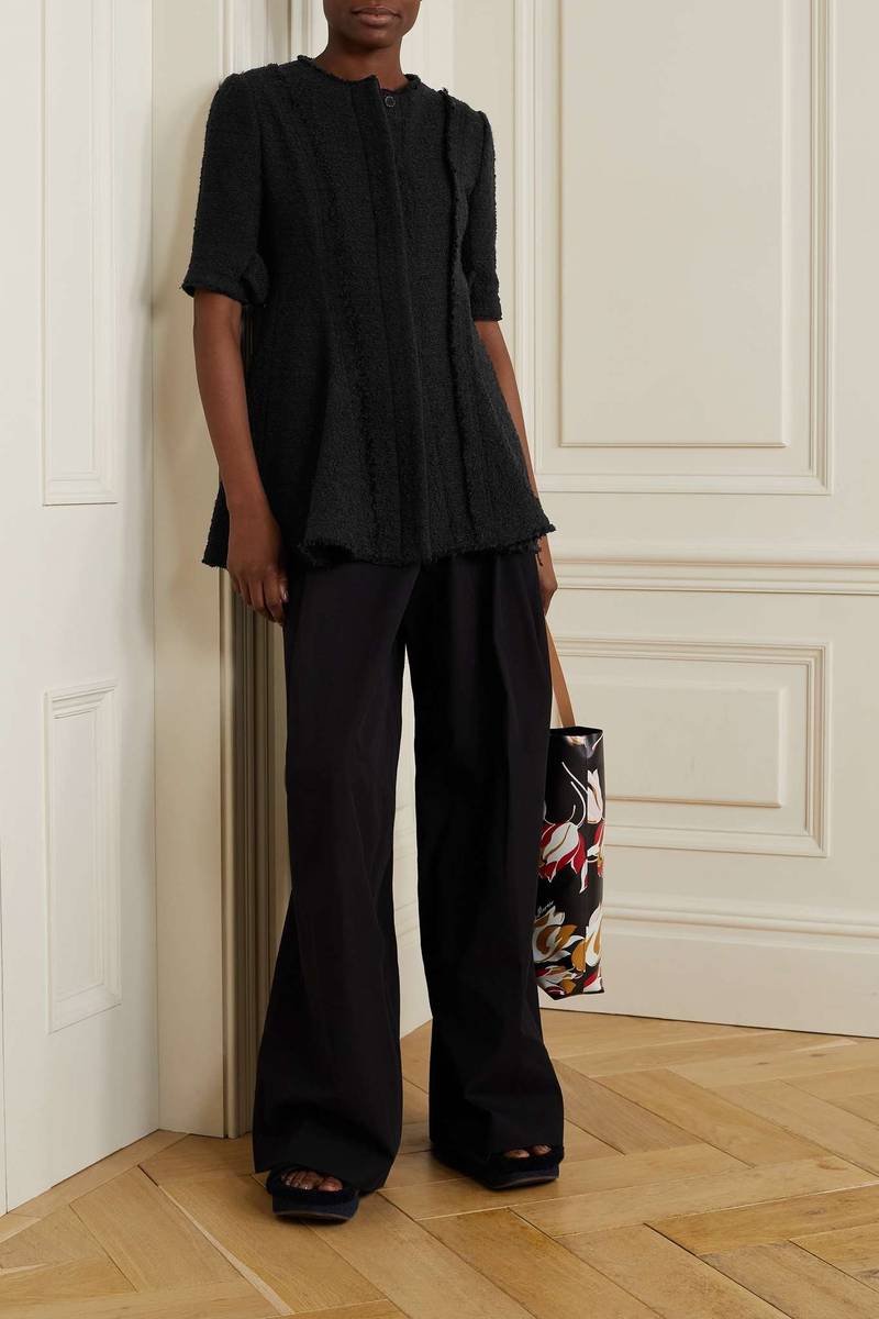 Proenza Schouler Bouclé-tweed jacket outlook