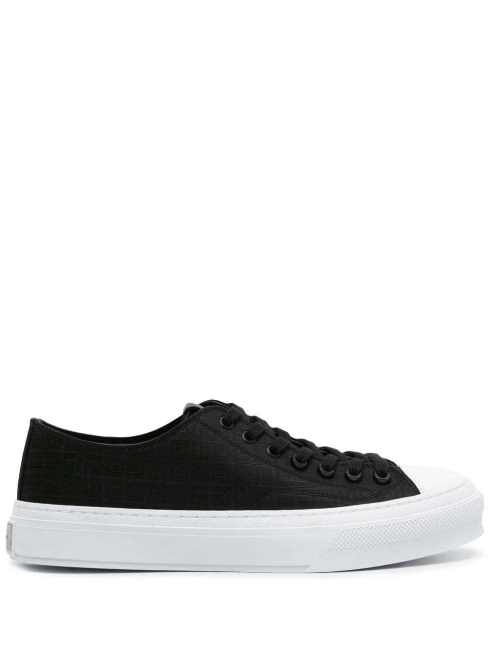 City Low logo-jacquard sneakers - 1