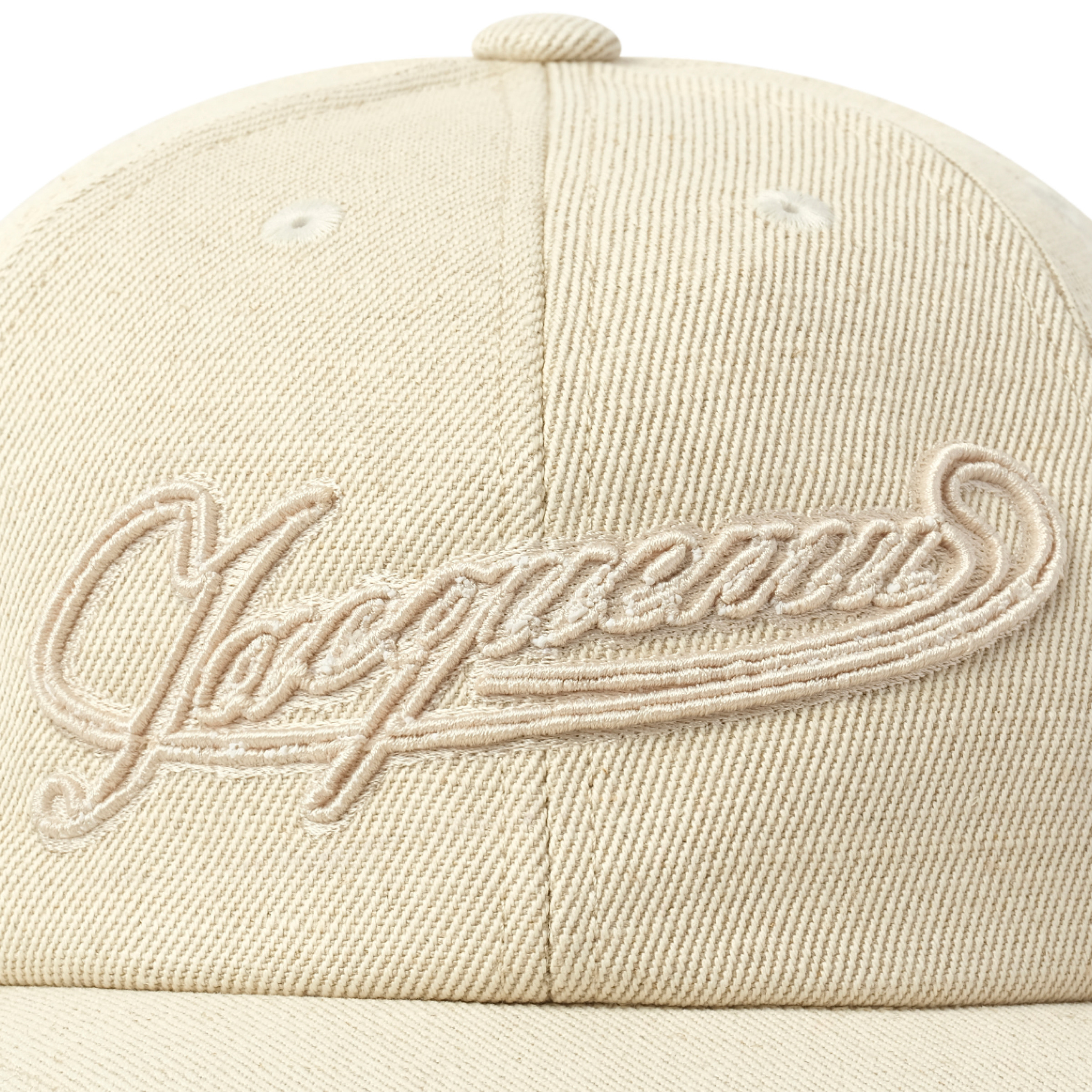 La Casquette Baseball Cap in Off White - 3