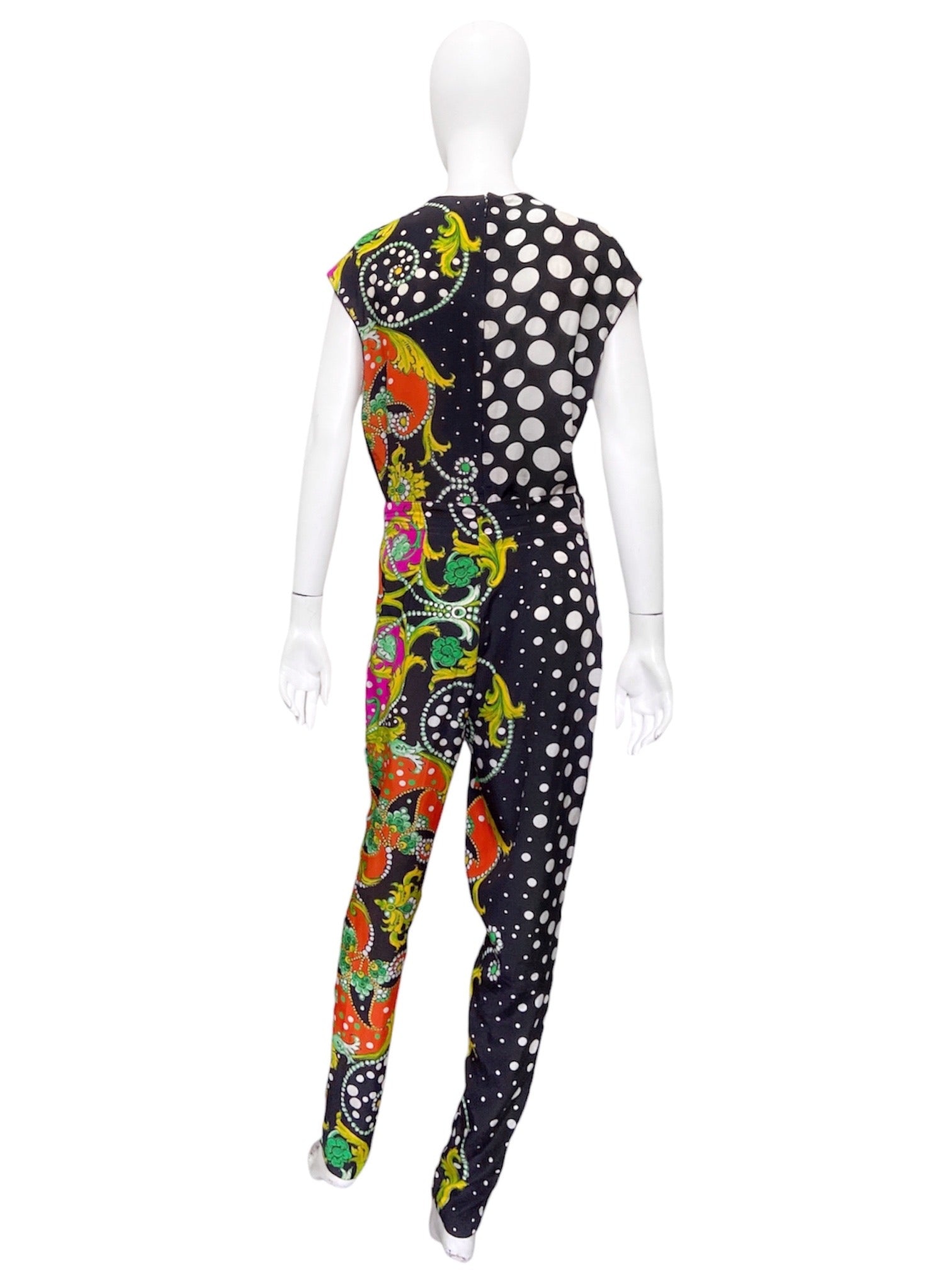 Gianni Versace Spring 1991 Abstract Baroque Draped Sarong Pant Top Ensemble 38 - 6