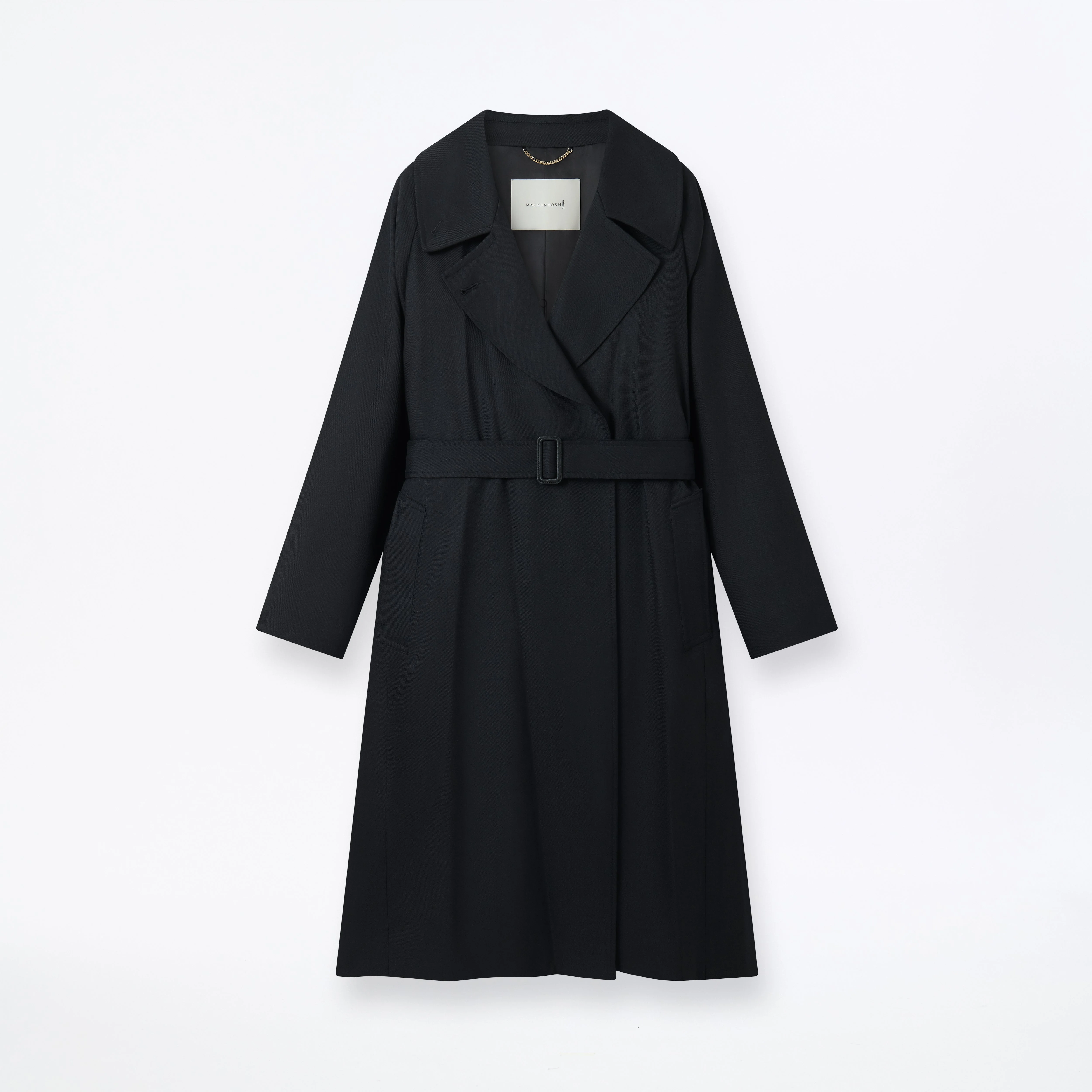 Laggan Belted Wool Gabardine Trench Coat - 1