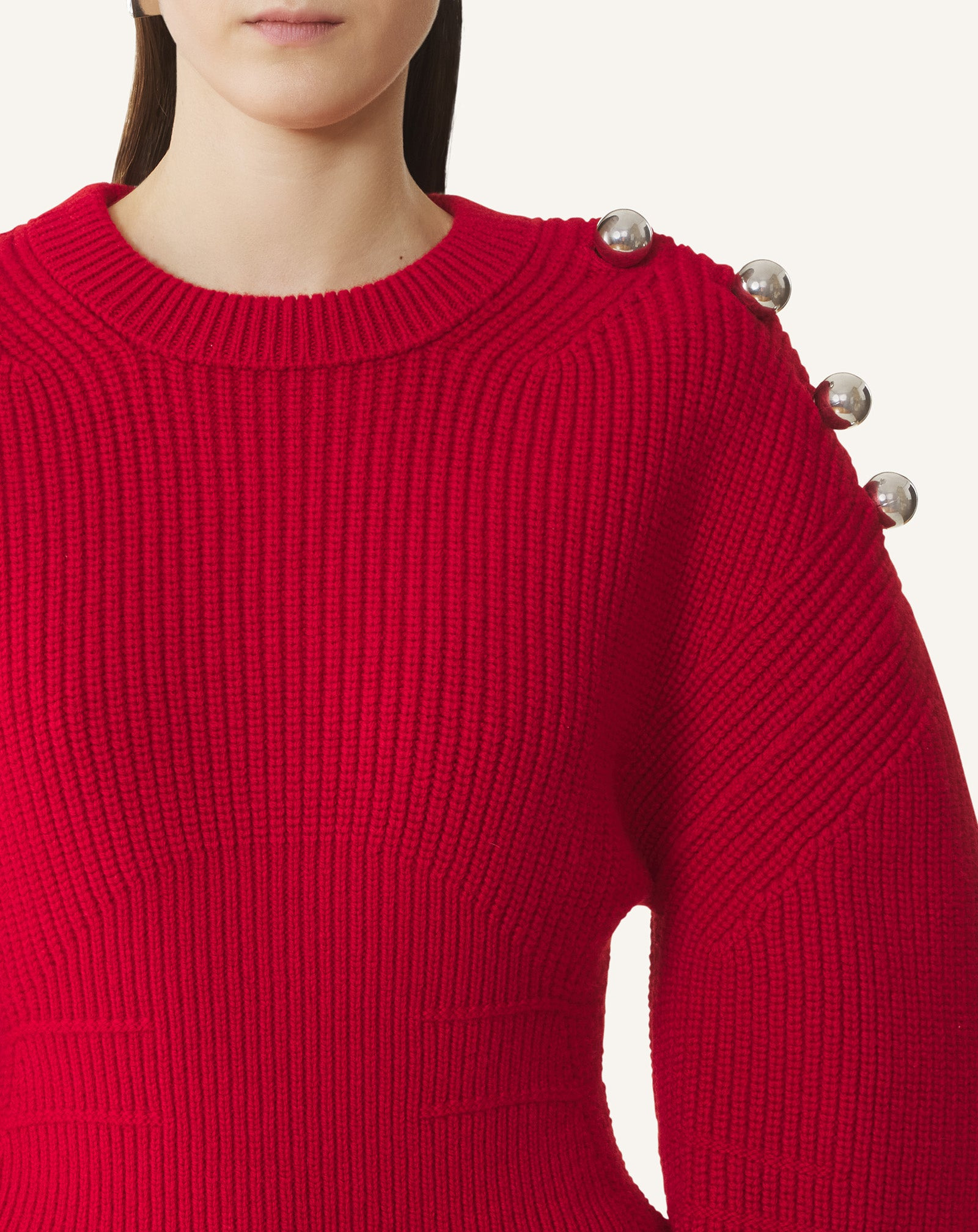 WOOL RIBBED SWEATER - 5