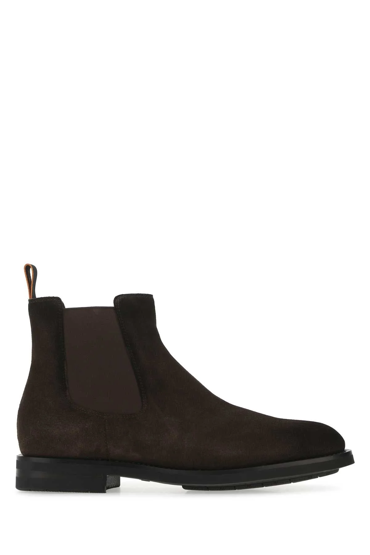 Santoni Men Brown Suede Ankle Boots - 1