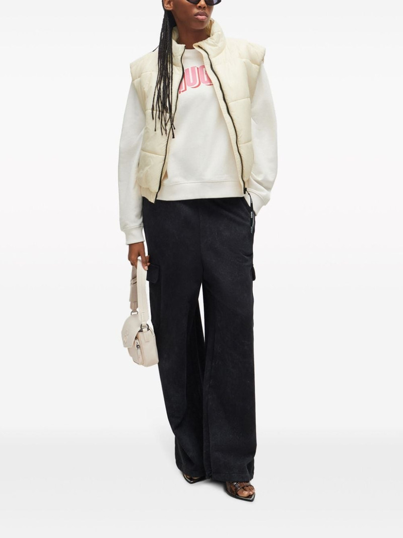 HUGO logo-print cotton-blend sweatshirt outlook