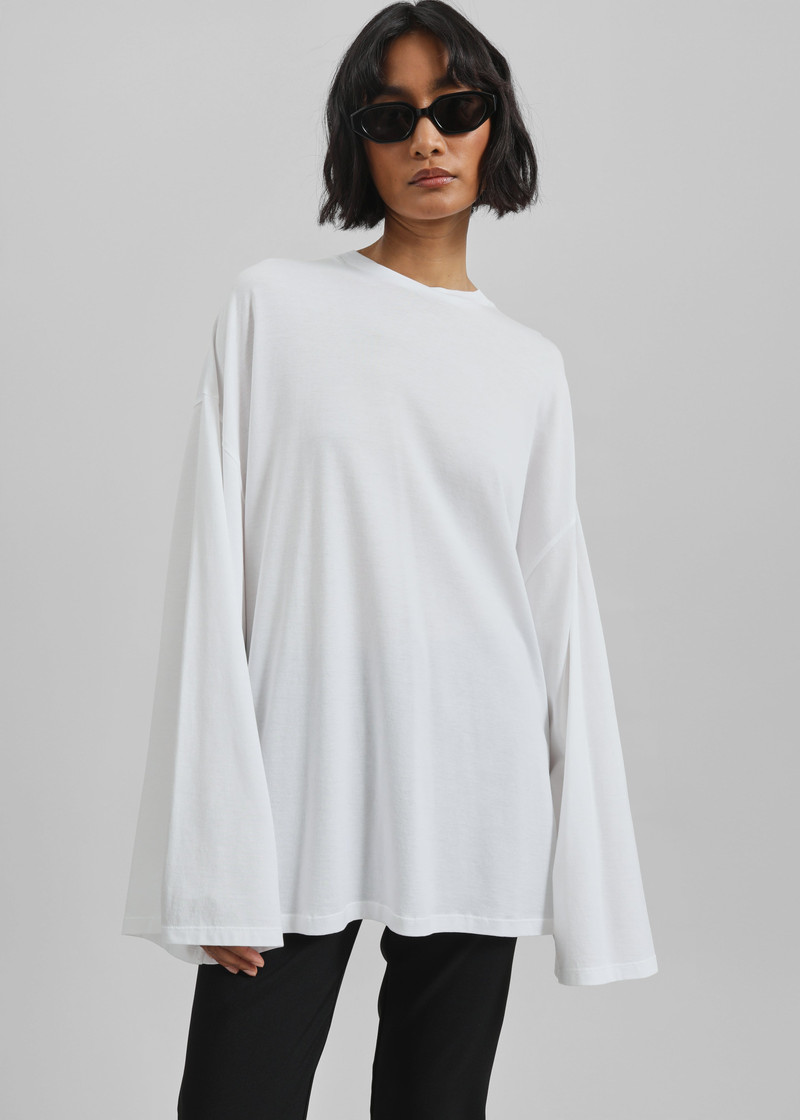 Rio Oversized Sleeve Tee - White 1
