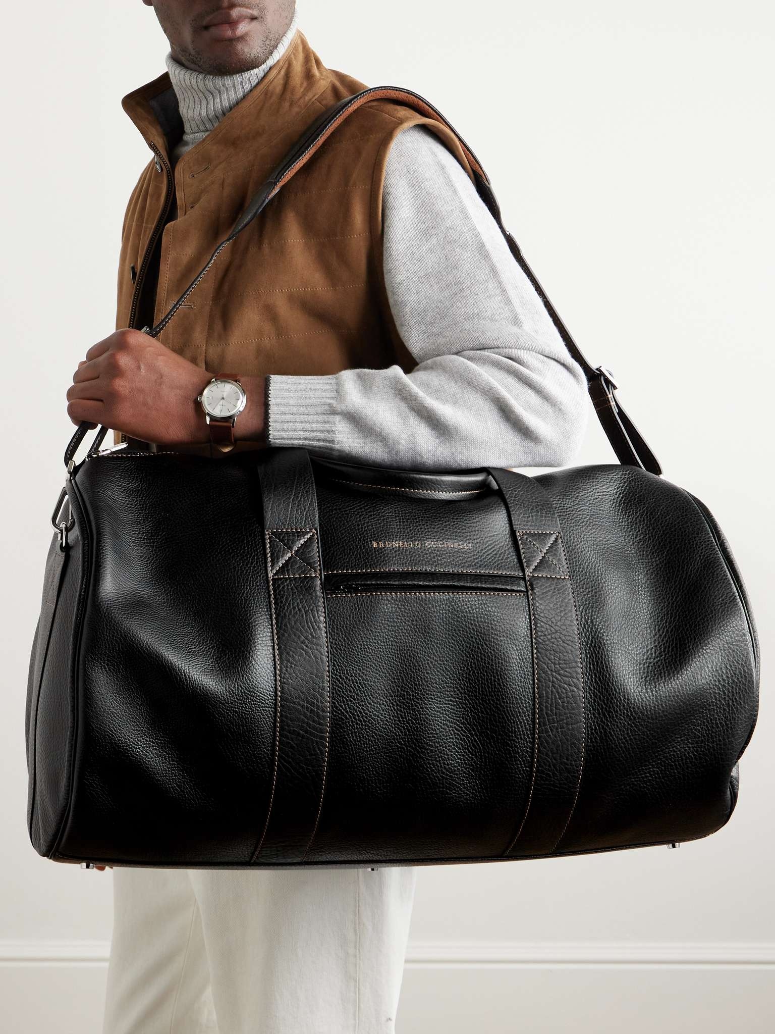 Borsa Leather Duffle Bag - 6