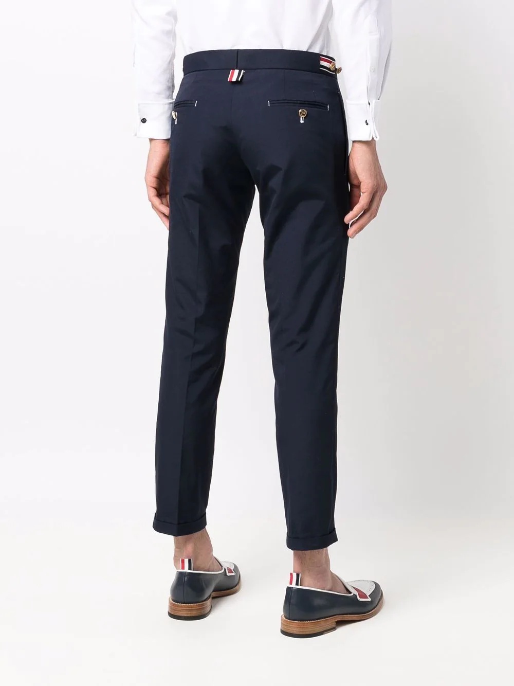 slim-fit cropped trousers - 4