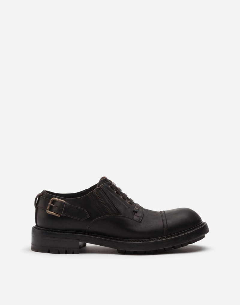 Cowhide Slip-on derby 신발 - 1