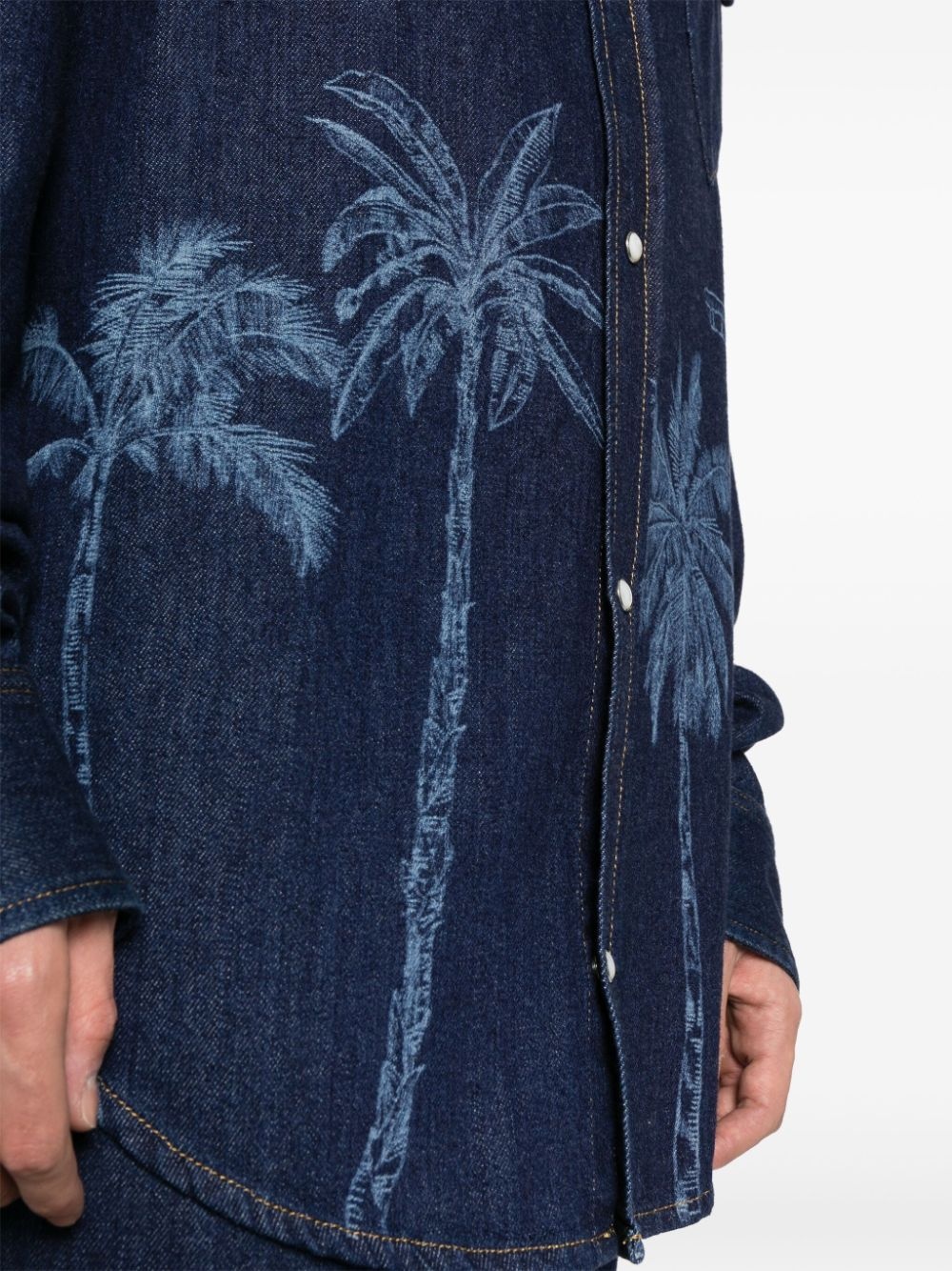 graphic-print cotton shirt - 5