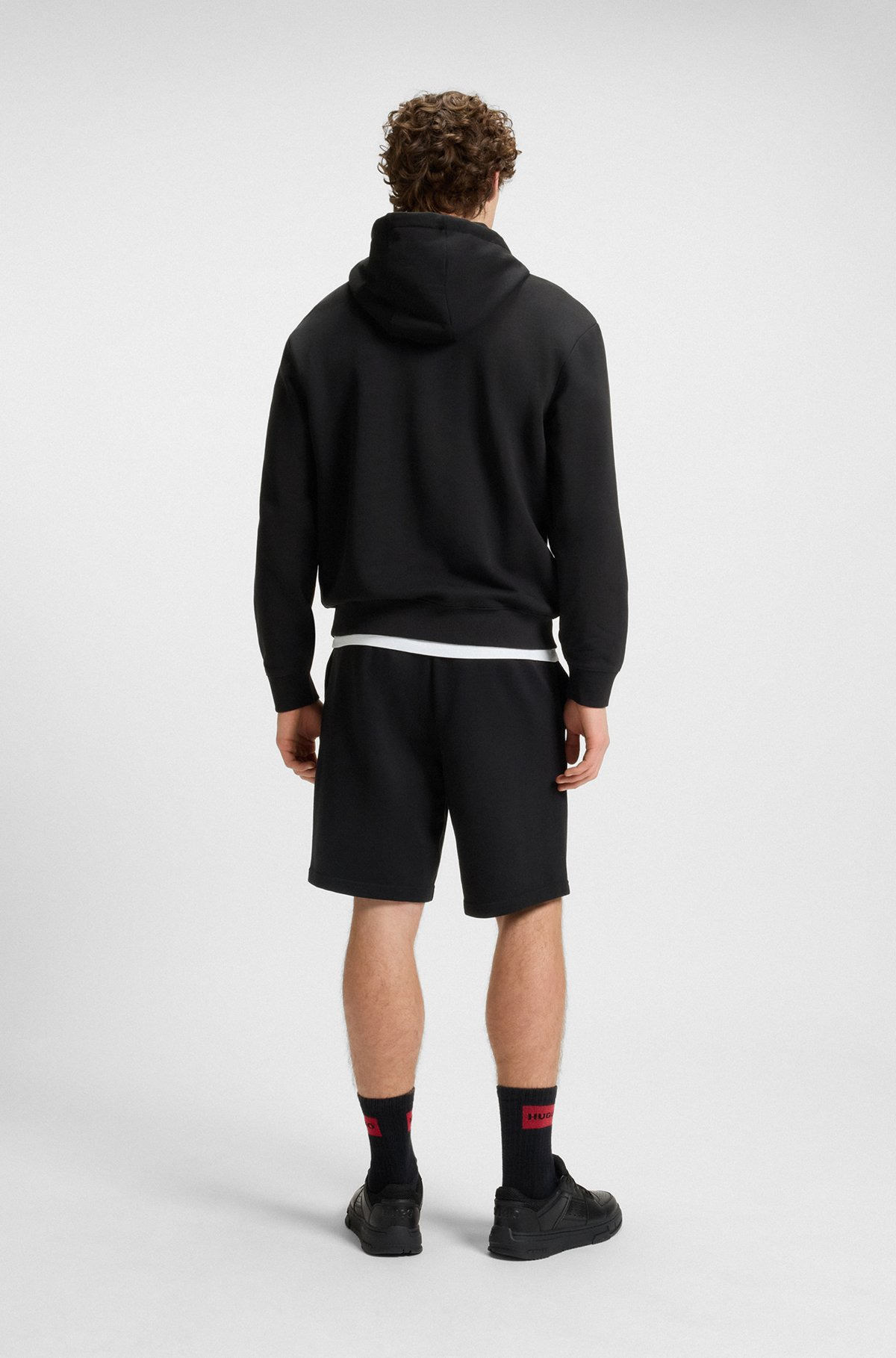 RELAXED-FIT SHORTS IN COTTON TERRY WITH LOGO PRINT - 5