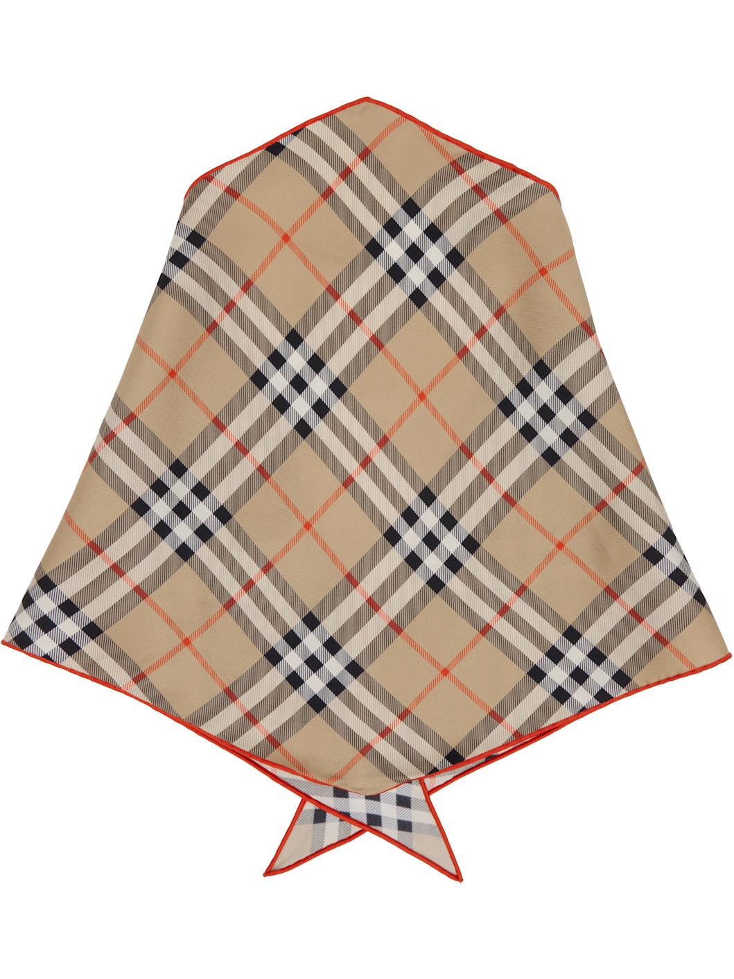 Beige Medium Check Losange Scarf - 2